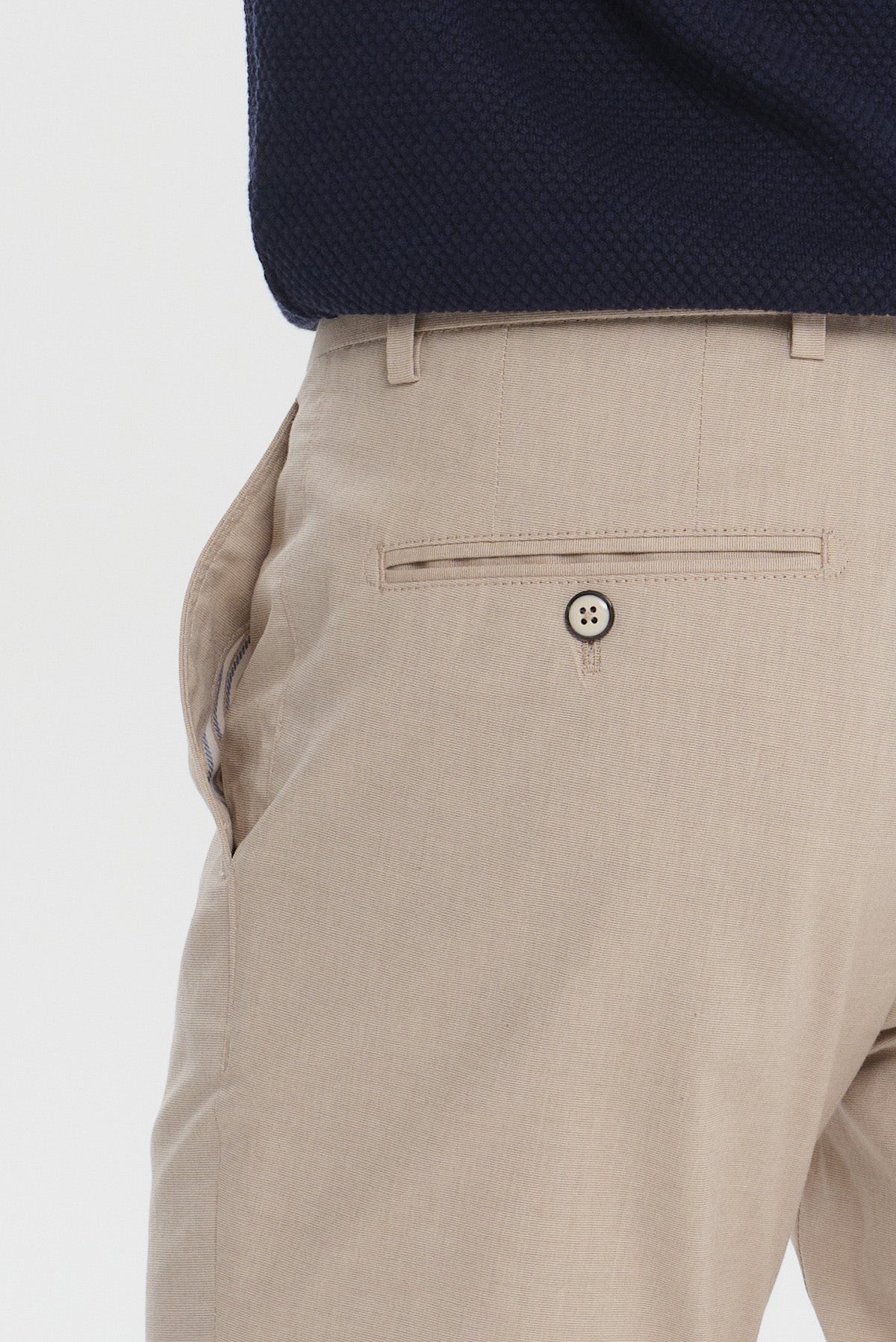 ΑΝΔΡΙΚΟ REGULAR FIT CHINOS ΠΑΝΤΕΛΟΝΙ ΜΕ ΜΙΚΡΟΣΧΕΔΙΟ ΜΠΕΖ ΣΚΟΥΡΟ PORTOBELLO'S