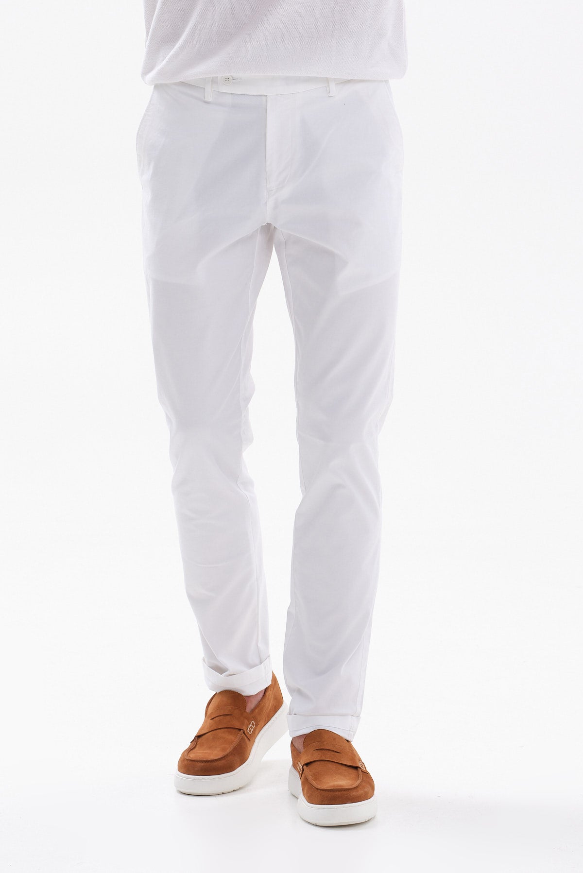 ΑΝΔΡΙΚΟ ΛΕΥΚΟ CHINOS ΠΑΝΤΕΛΟΝΙ PORTOBELLO'S SLIM FIT