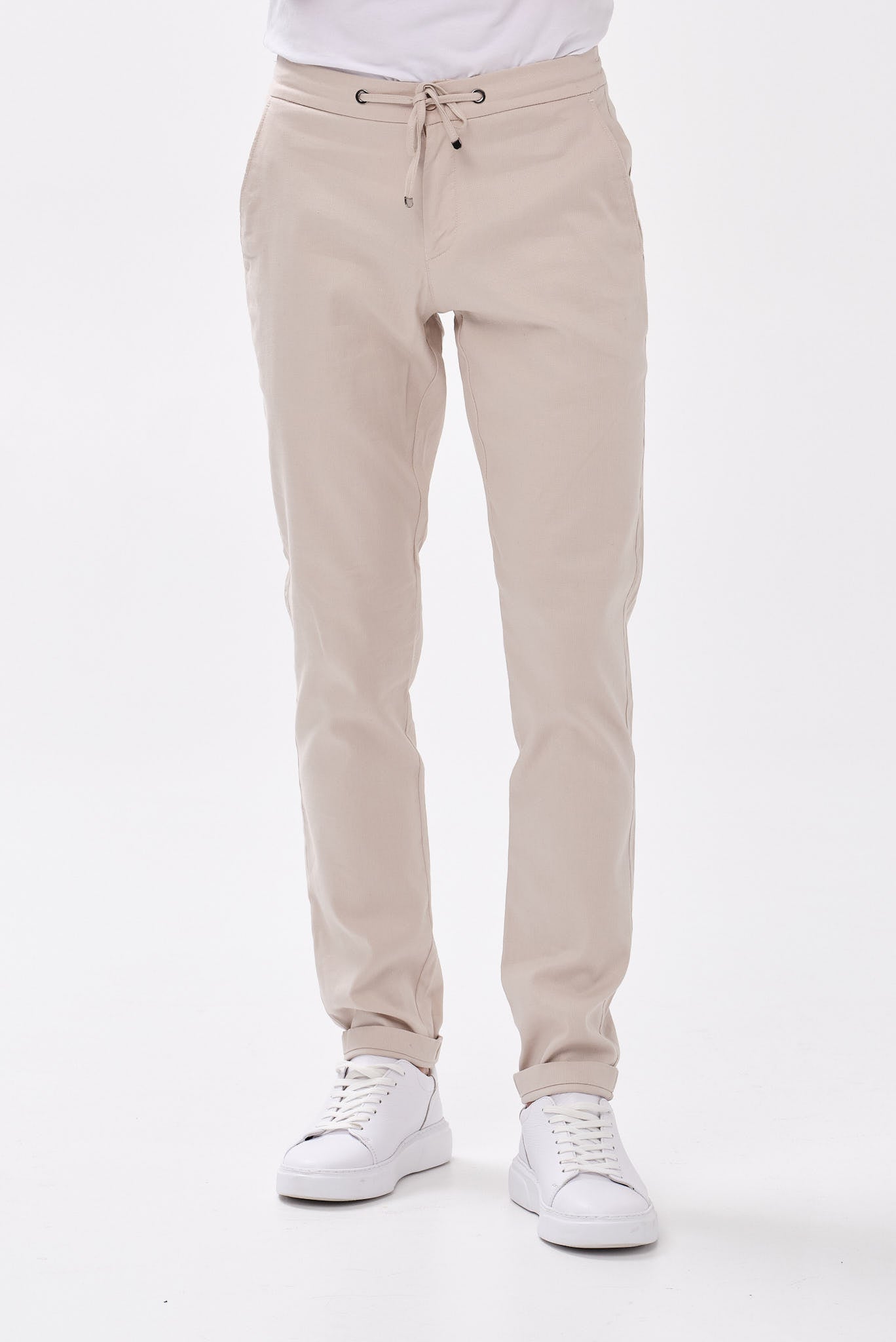 ΑΝΔΡΙΚΟ ΜΠΕΖ ΣΚΟΥΡΟ ΠΑΝΤΕΛΟΝΙ CHINO PORTOBELLO'S REGULAR FIT ΜΕ ΚΟΡΔΟΝΙ-ΛΑΣΤΙΧΟ