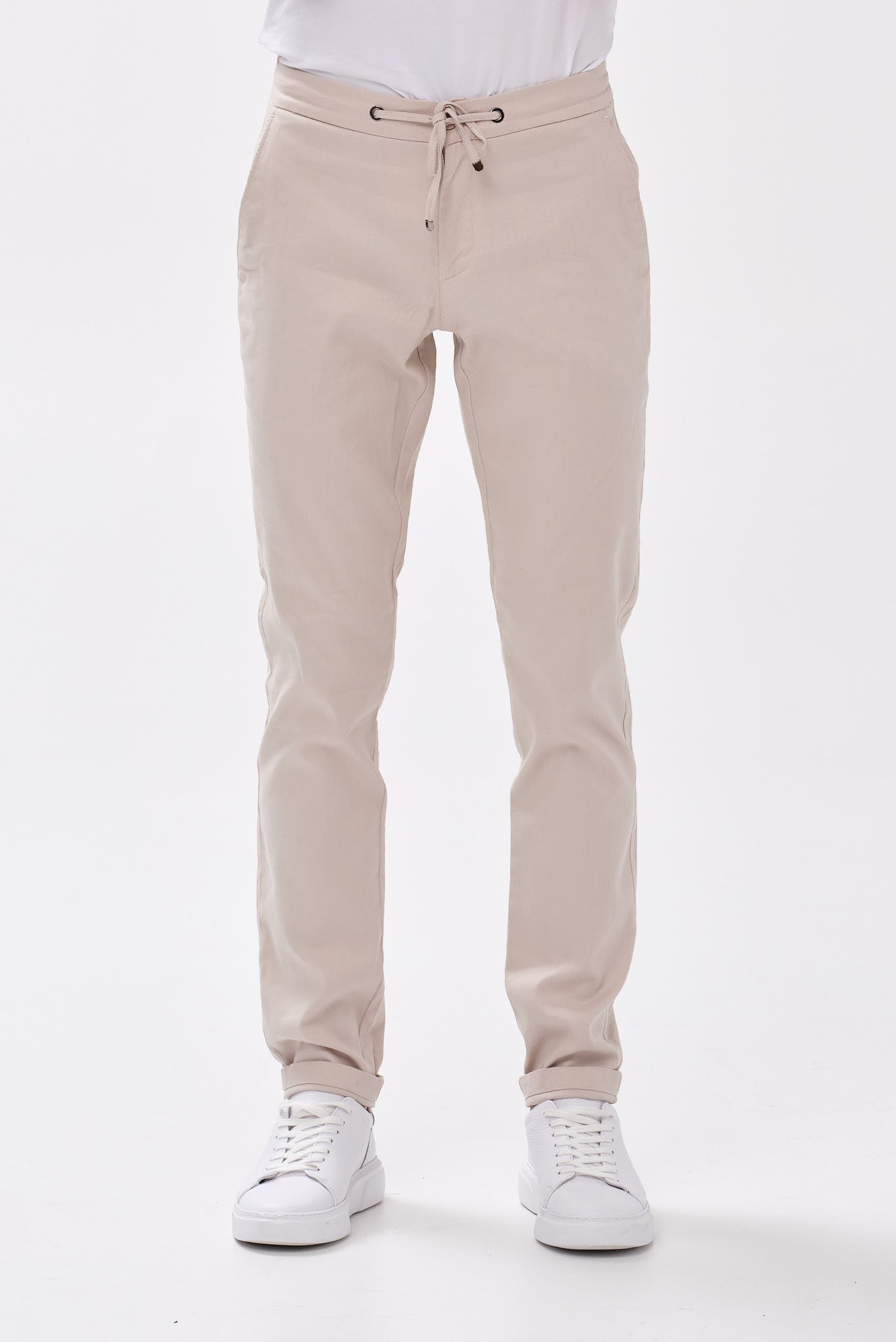 ΑΝΔΡΙΚΟ ΜΠΕΖ ΣΚΟΥΡΟ ΠΑΝΤΕΛΟΝΙ CHINO PORTOBELLO'S REGULAR FIT ΜΕ ΚΟΡΔΟΝΙ-ΛΑΣΤΙΧΟ