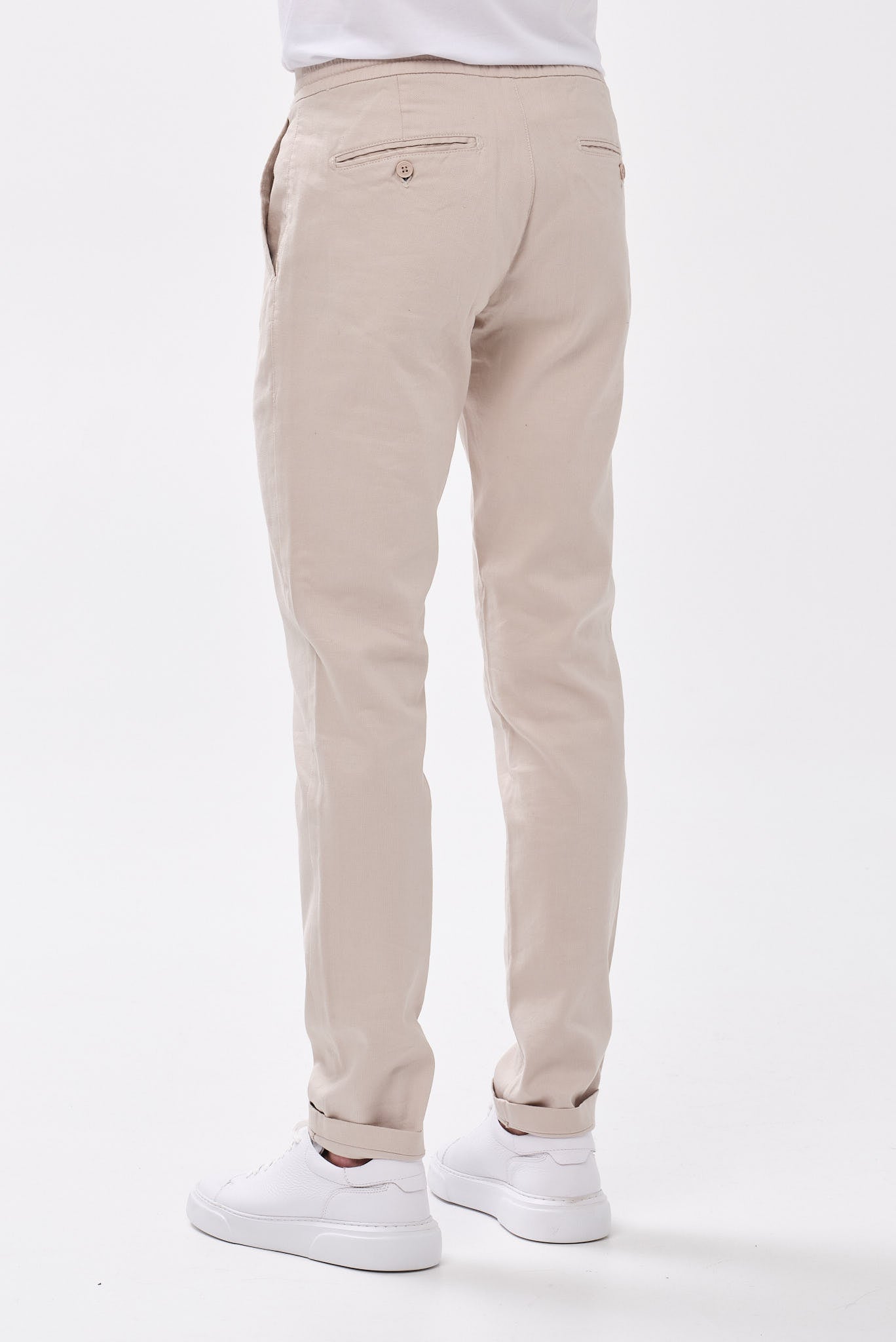 ΑΝΔΡΙΚΟ ΜΠΕΖ ΣΚΟΥΡΟ ΠΑΝΤΕΛΟΝΙ CHINO PORTOBELLO'S REGULAR FIT ΜΕ ΚΟΡΔΟΝΙ-ΛΑΣΤΙΧΟ