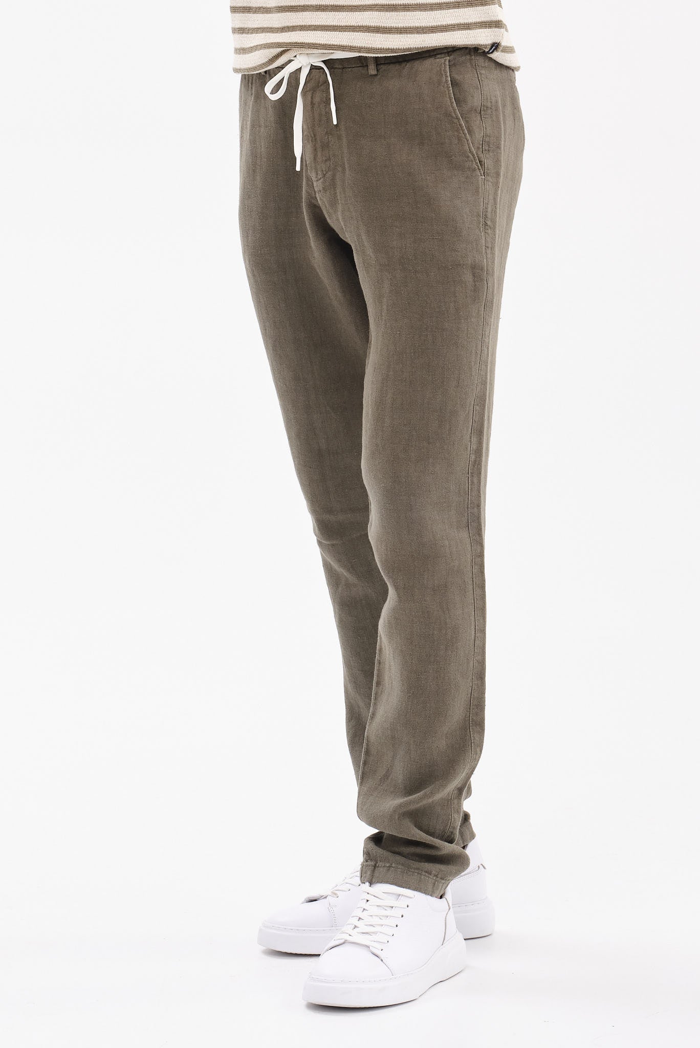ΑΝΔΡΙΚΟ ΛΑΔΙ ΛΙΝΟ ΠΑΝΤΕΛΟΝΙ CHINO PORTOBELLO'S REGULAR FIT ΜΕ ΚΟΡΔΟΝΙ-ΛΑΣΤΙΧΟ