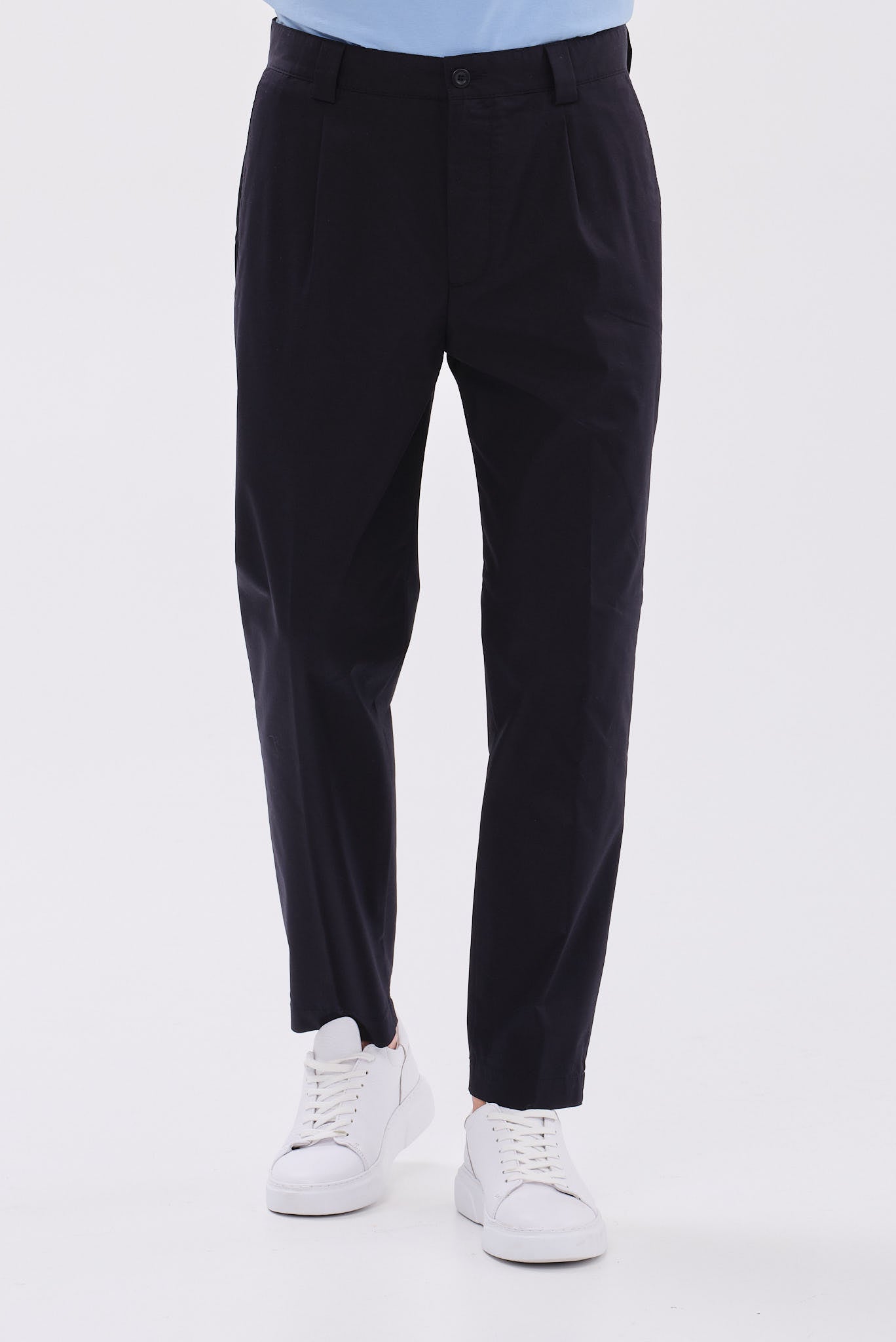 ΑΝΔΡΙΚΟ ΜΠΛΕ CHINO ΠΑΝΤΕΛΟΝΙ ALBERTO REGULAR FIT ΜΕ ΠΙΕΤΑ