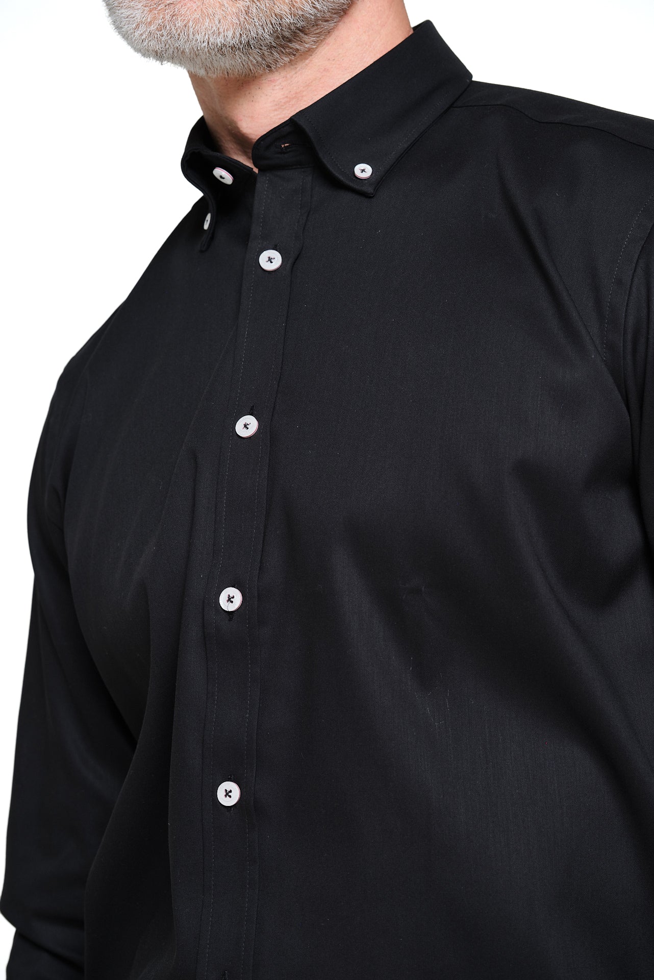 ΑΝΔΡΙΚΟ ΜΑΥΡΟ ΠΟΥΚΑΜΙΣΟ ΜΕ BUTTON DOWN ΓΙΑΚΑ REGULAR FIT PORTOBELLO'S