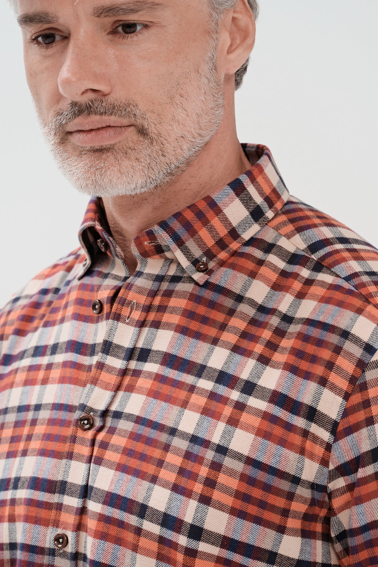 ΑΝΔΡΙΚΟ ΚΑΡΟ ΠΟΡΤΟΚΑΛΙ ΠΟΥΚΑΜΙΣΟ PORTOBELLO'S ΜΕ BUTTON DOWN ΓΙΑΚΑ REGULAR FIT