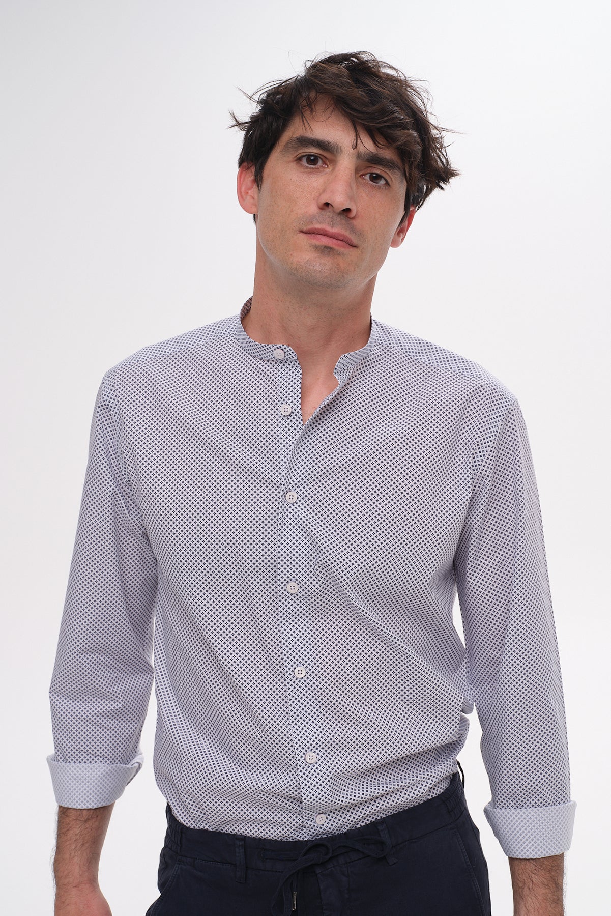 ΑΝΔΡΙΚΟ ΠΟΥΚΑΜΙΣΟ PORTOBELLO'S ΜΕ MAO ΓΙΑΚΑ ΚΑΙ ΜΙΚΡΟΣΧΕΔΙΟ