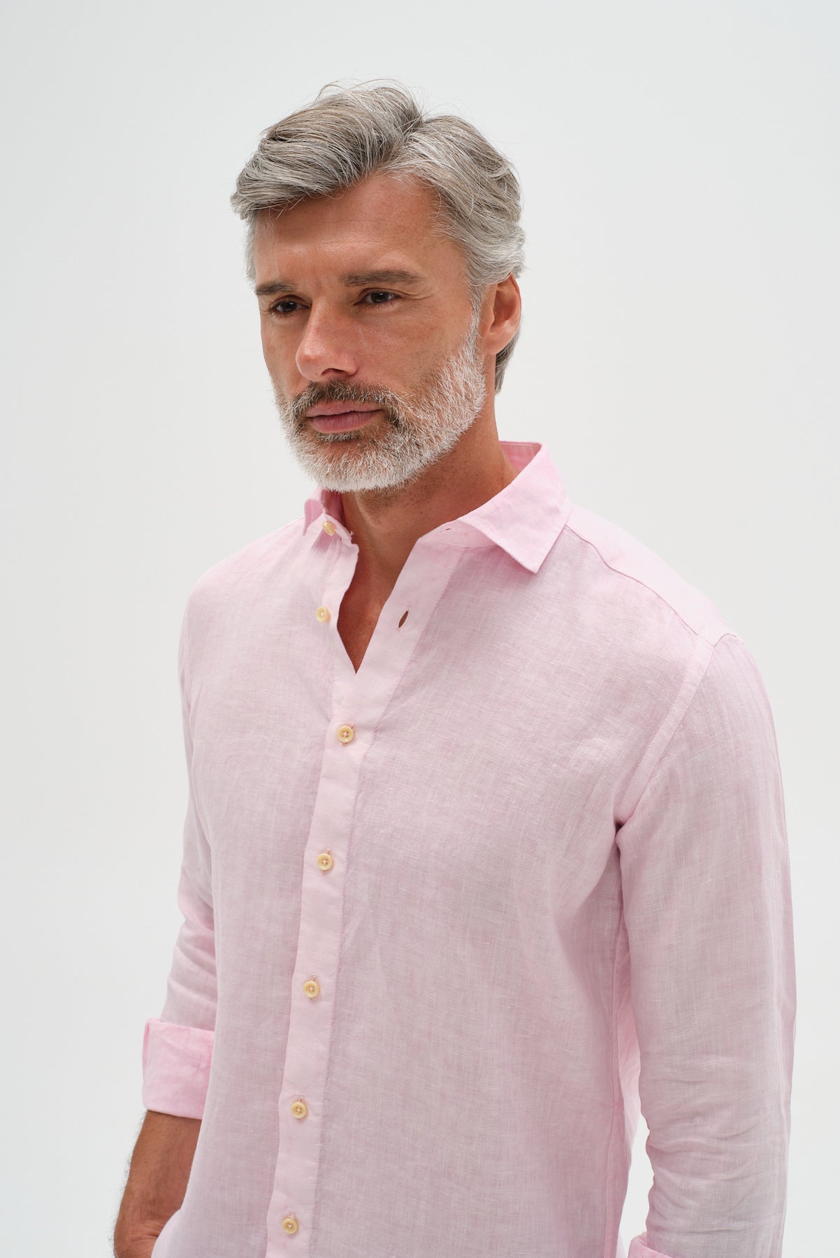 ΑΝΔΡΙΚΟ ΛΙΝΟ ΡΟΖ ΠΟΥΚΑΜΙΣΟ PORTOBELLO'S ΜΕ REX ΓΙΑΚΑ