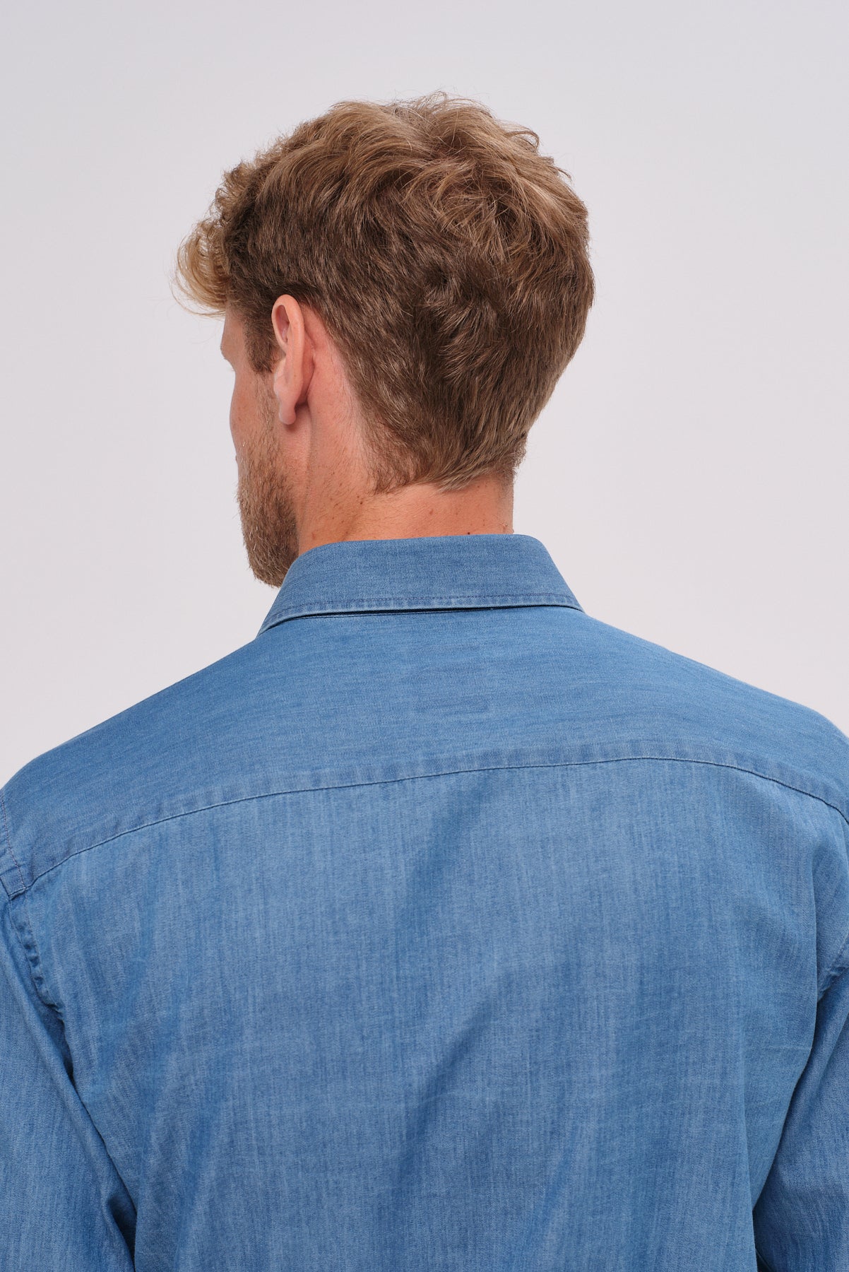 ΑΝΔΡΙΚΟ DENIM ΑΝΟΙΧΤΟ ΠΟΥΚΑΜΙΣΟ PORTOBELLO'S ΜΕ REX ΓΙΑΚΑ