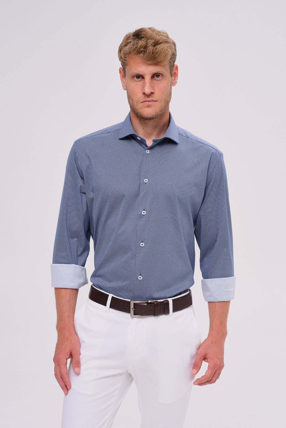 ΑΝΔΡΙΚΟ ΡΑΦ ΠΟΥΚΑΜΙΣΟ JERSEY PORTOBELLO'S ΜΕ ΜΙΚΡΟΣΧΕΔΙΟ ΚΑΙ REX ΓΙΑΚΑ