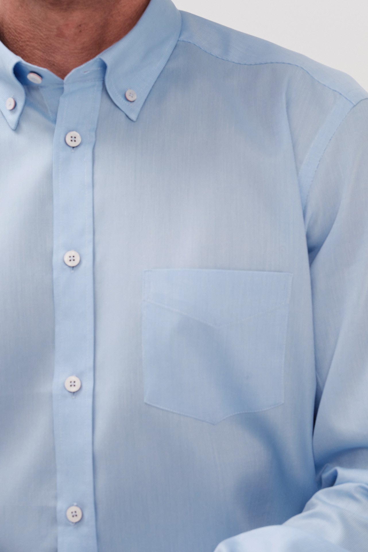 ΑΝΔΡΙΚΟ ΣΙΕΛ ΜΟΝΟΧΡΩΜΟ ΠΟΥΚΑΜΙΣΟ ΜΕ BUTTON DOWN ΓΙΑΚΑ REGULAR FIT PORTOBELLO'S