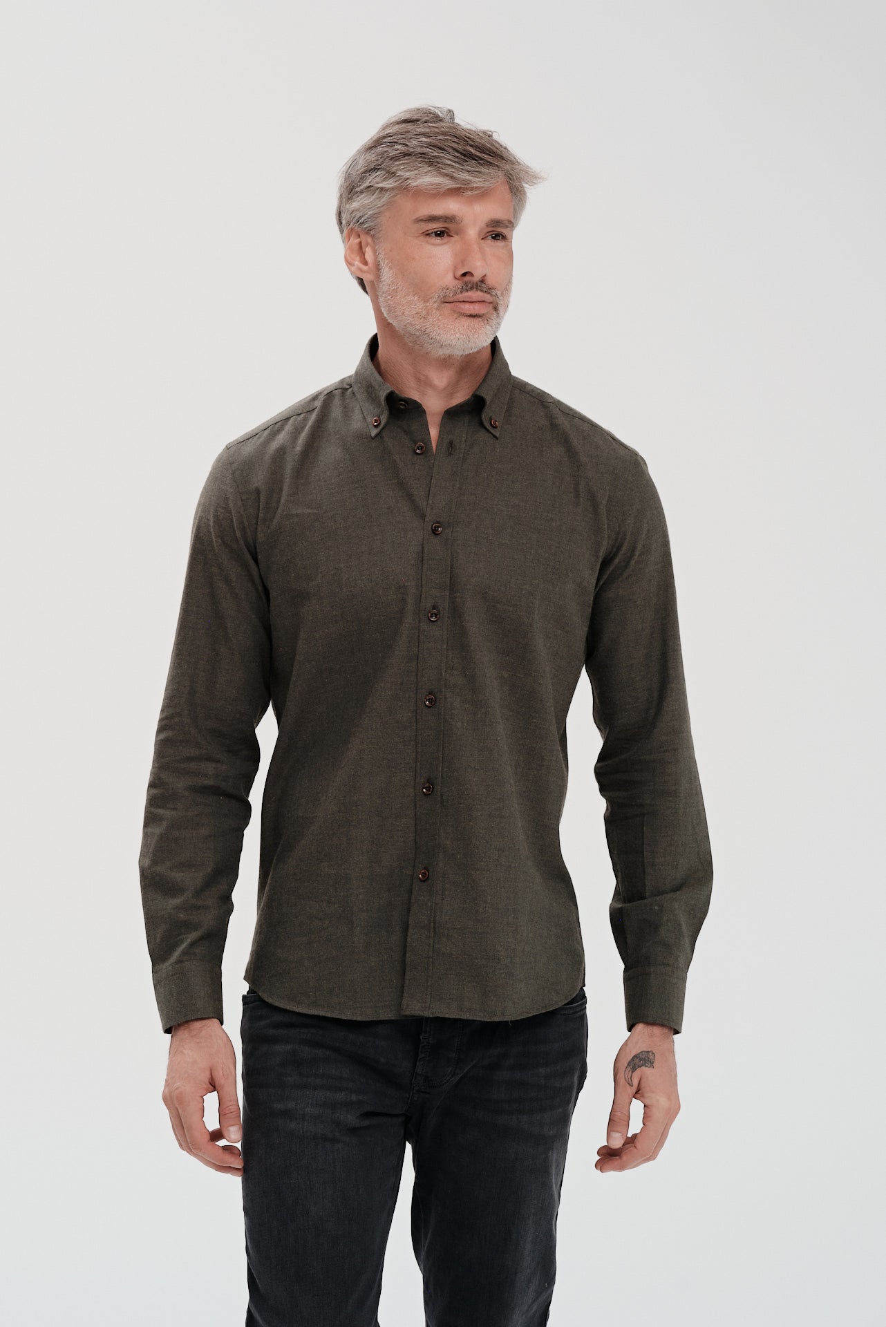 ΑΝΔΡΙΚΟ ΛΑΔΙ ΠΟΥΚΑΜΙΣΟ PORTOBELLO'S ΜΕ BUTTON DOWN ΓΙΑΚΑ ΚΑΙ ΛΕΠΤΟΜΕΡΕΙΑ ΣΤΗΝ ΠΑΤΙΛΕΤΑ