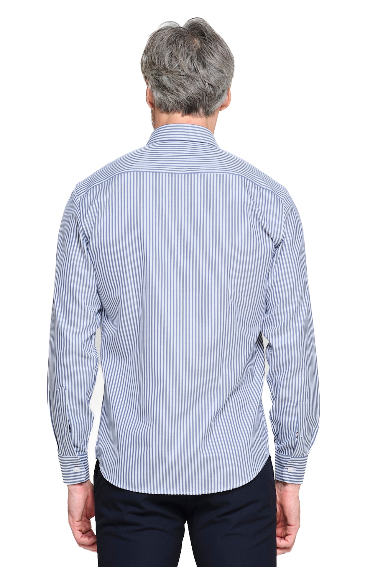 ΑΝΔΡΙΚΟ ΡΙΓΕ ΜΠΛΕ ΠΟΥΚΑΜΙΣΟ ΜΕ REX ΓΙΑΚΑ REGULAR FIT PORTOBELLO'S