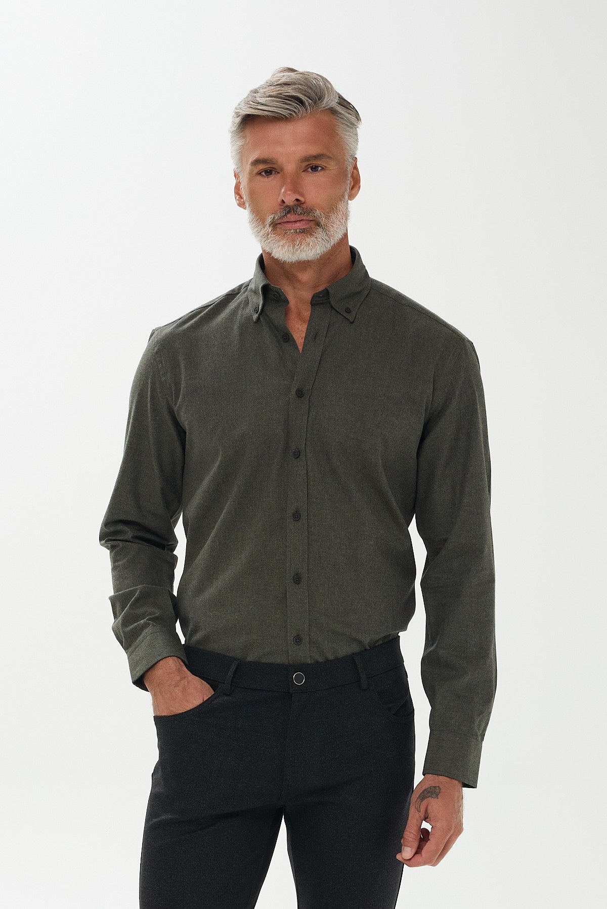 ΑΝΔΡΙΚΟ ΛΑΔΙ ΠΟΥΚΑΜΙΣΟ PORTOBELLO'S ΜΕ BUTTON DOWN ΓΙΑΚΑ REGULAR FIT