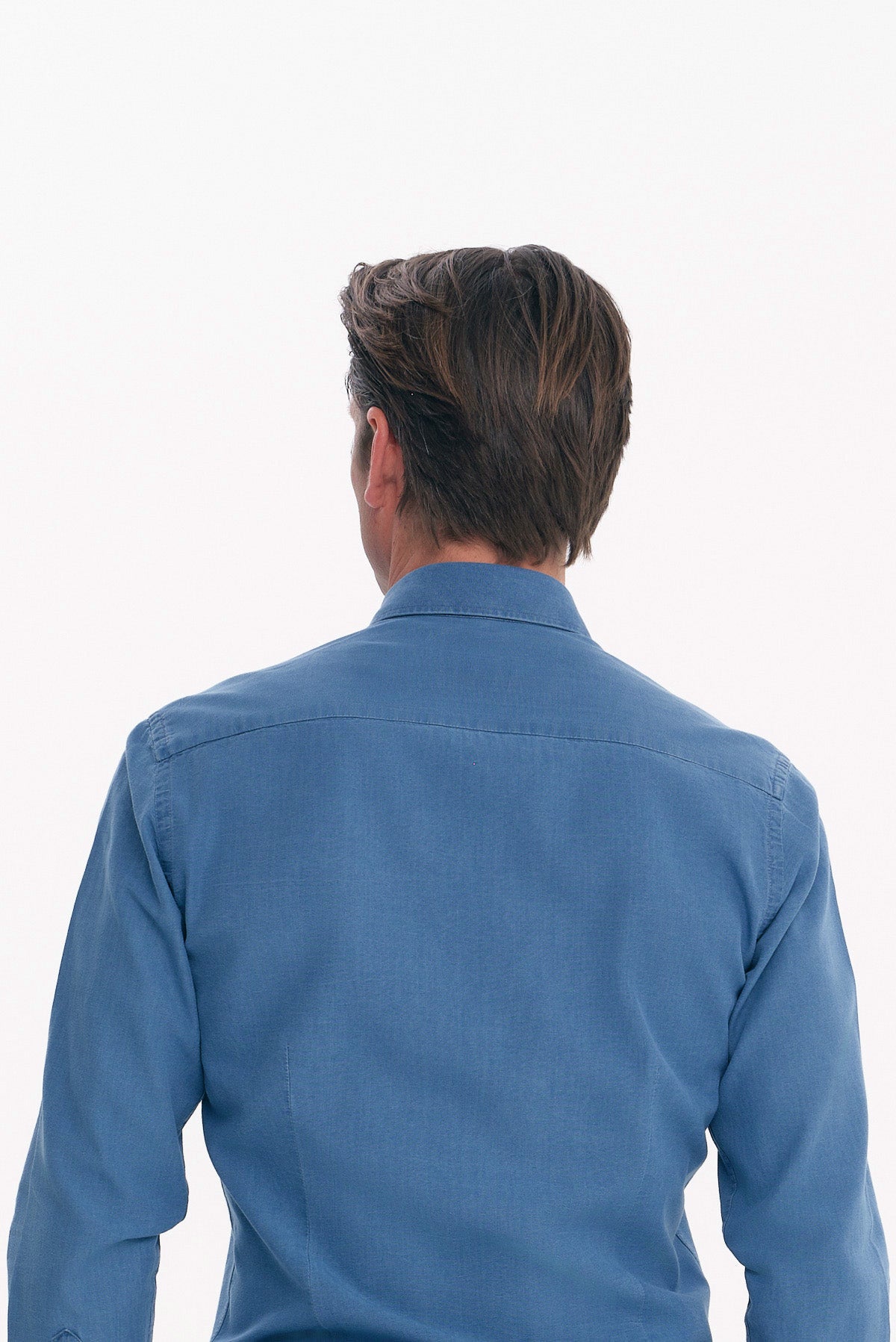 ΑΝΔΡΙΚΟ DENIM ΜΟΝΟΧΡΩΜΟ ΠΟΥΚΑΜΙΣΟ SLIM FIT MΕ REX ΓΙΑΚΑ