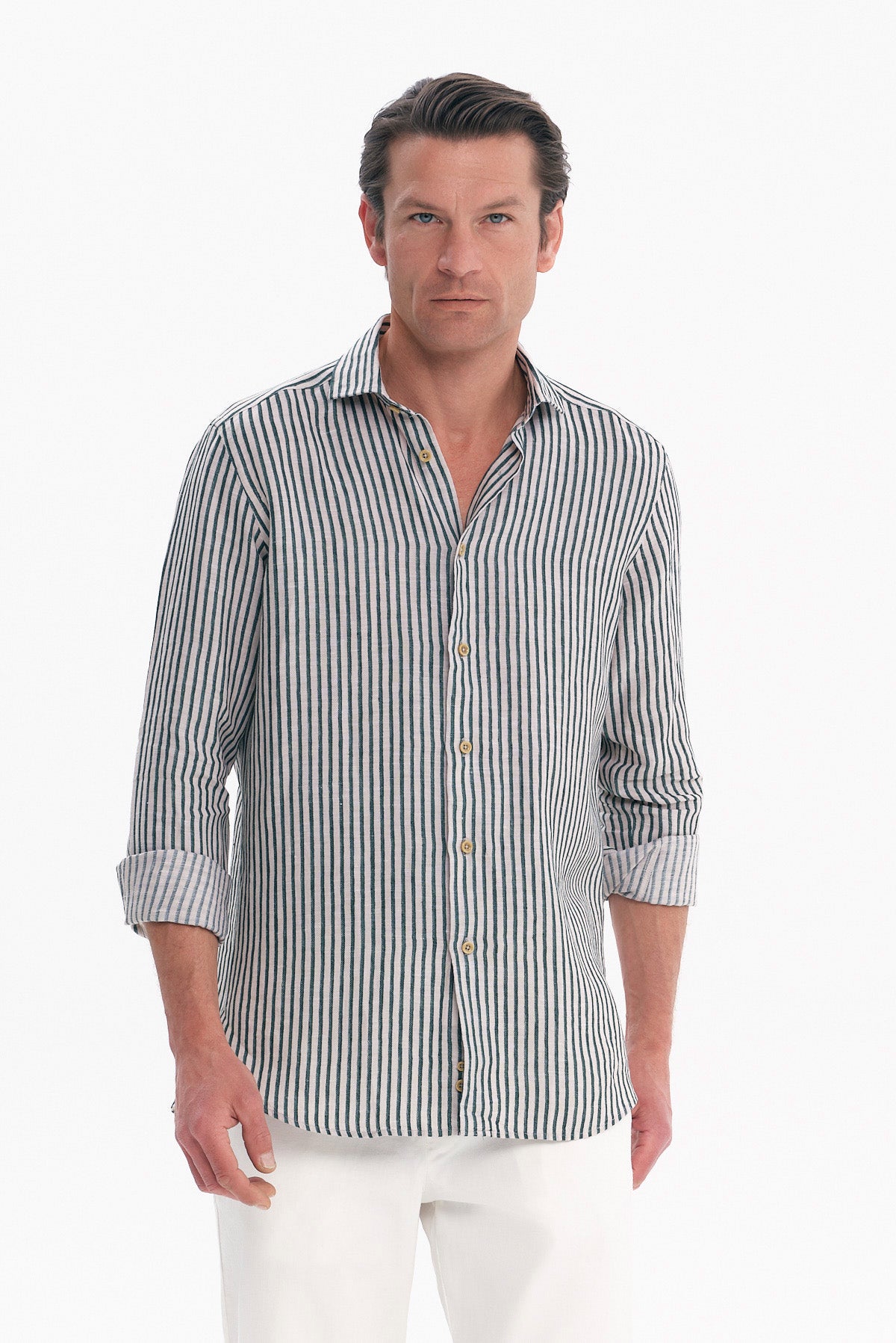 ΑΝΔΡΙΚΟ ΛΑΔΙ ΛΙΝΟ ΡΙΓΕ ΠΟΥΚΑΜΙΣΟ MODERN FIT PORTOBELLO'S ΜΕ REX ΓΙΑΚΑ