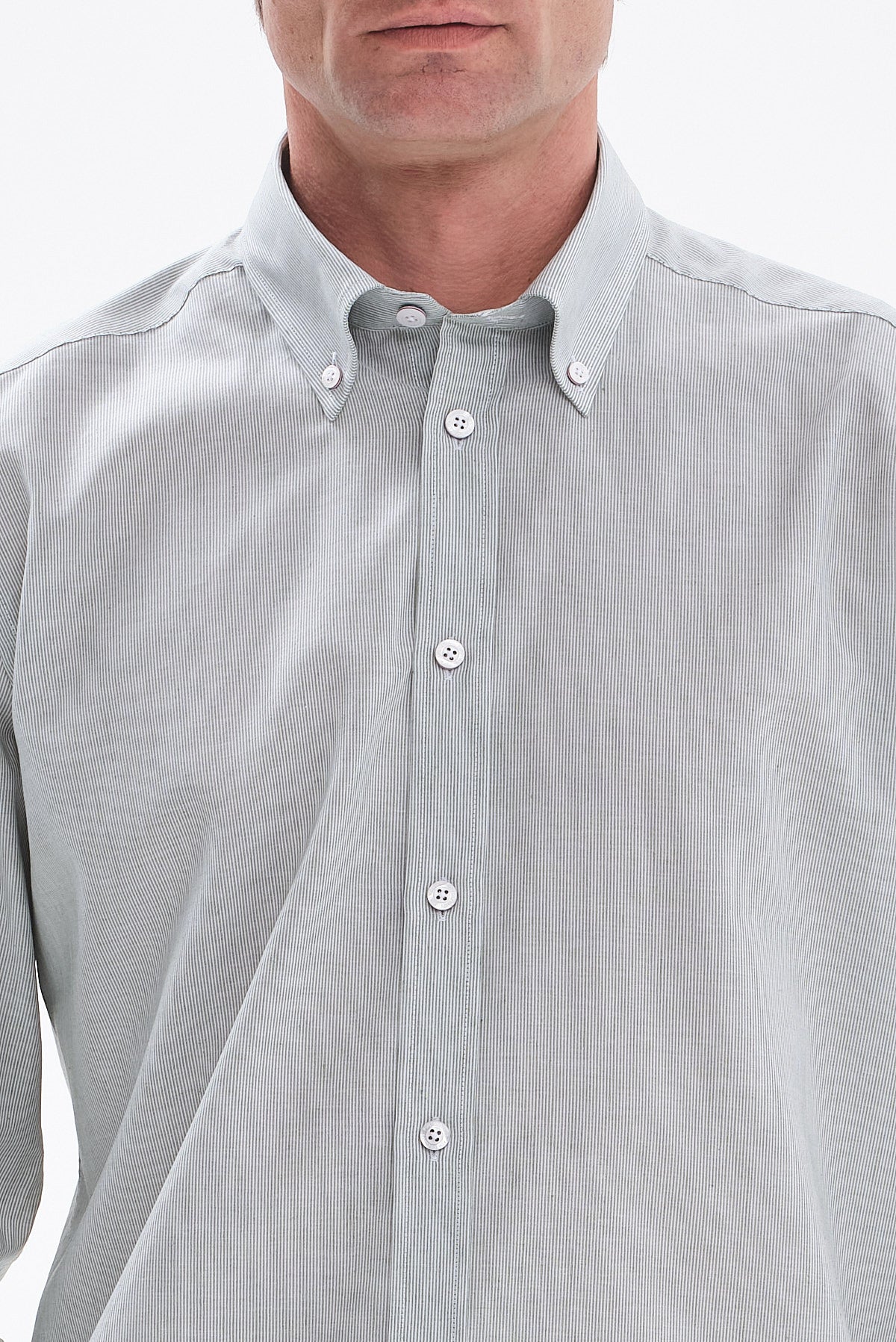 ΑΝΔΡΙΚΟ ΡΙΓΕ ΠΟΥΚΑΜΙΣΟ ΣΤΟ ΧΡΩΜΑ ΤΗΣ ΜΕΝΤΑΣ PORTOBELLO'S REGULAR FIT ΜΕ BUTTON DOWN ΓΙΑΚΑ