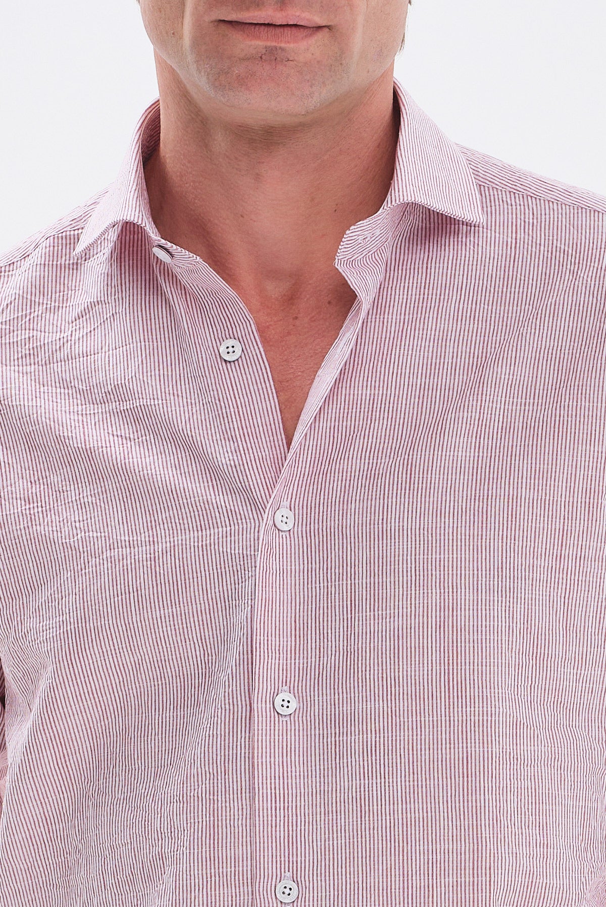 ΑΝΔΡΙΚΟ ΚΟΚΚΙΝΟ ΡΙΓΕ ΠΟΥΚΑΜΙΣΟ PORTOBELLO'S SLIM FIT ΜΕ REX ΓΙΑΚΑ