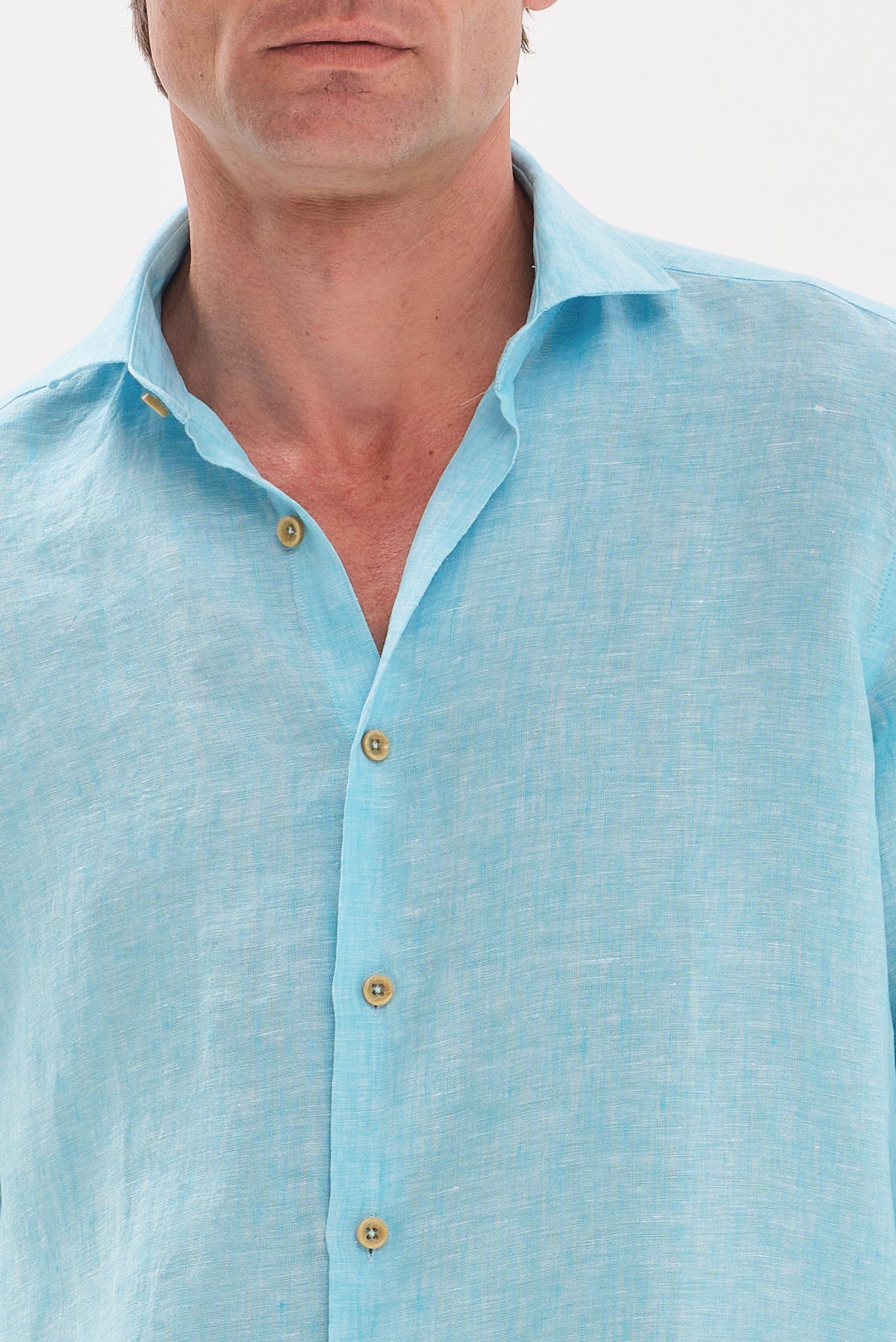 ΑΝΔΡΙΚΟ ΤΙΡΚΟΥΑΖ ΛΙΝΟ ΠΟΥΚΑΜΙΣΟ PORTOBELLO'S MODERN FIT ΜΕ REX ΓΙΑΚΑ