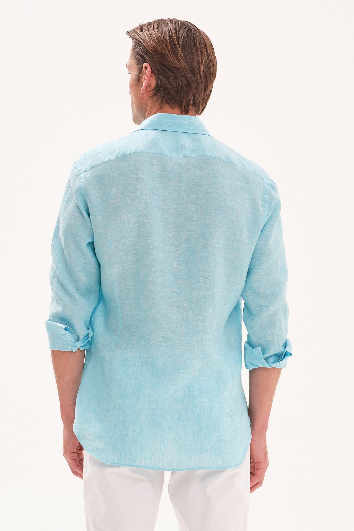 ΑΝΔΡΙΚΟ ΤΙΡΚΟΥΑΖ ΛΙΝΟ ΠΟΥΚΑΜΙΣΟ PORTOBELLO'S MODERN FIT ΜΕ REX ΓΙΑΚΑ