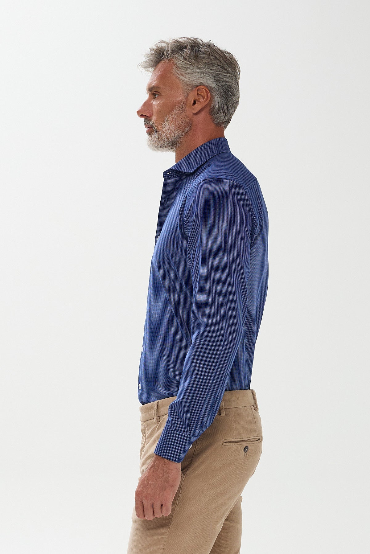 ΑΝΔΡΙΚΟ ΜΠΛΕ ΠΟΥΚΑΜΙΣΟ ΜΕ ΜΙΚΡΟΣΧΕΔΙΟ ΚΑΙ REX ΓΙΑΚΑ PORTOBELLO'S REGULAR FIT