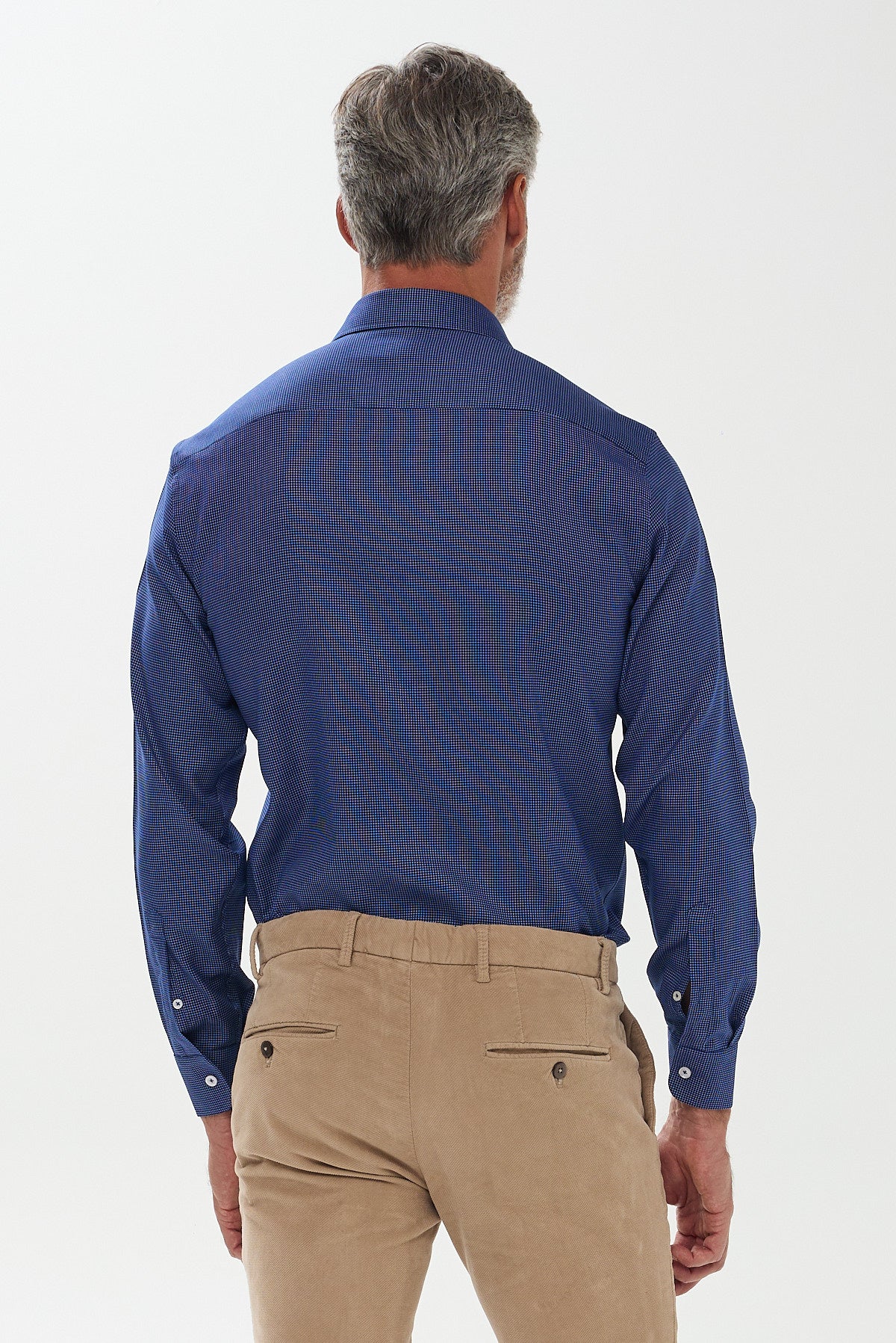 ΑΝΔΡΙΚΟ ΜΠΛΕ ΠΟΥΚΑΜΙΣΟ ΜΕ ΜΙΚΡΟΣΧΕΔΙΟ ΚΑΙ REX ΓΙΑΚΑ PORTOBELLO'S REGULAR FIT