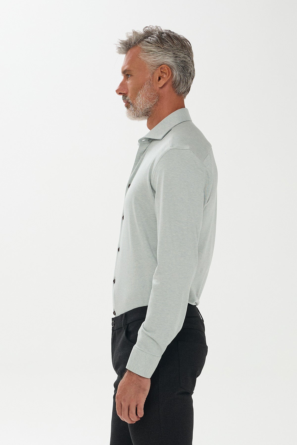 ΑΝΔΡΙΚΟ ΠΟΥΚΑΜΙΣΟ ΣΕ ΑΠΟΧΡΩΣΗ ΜΕΝΤΑ REGULAR FIT PORTOBELLO'S ΜΕ REX ΓΙΑΚΑ