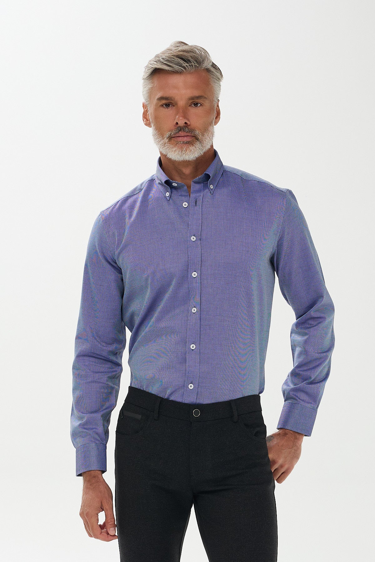 ΑΝΔΡΙΚΟ ΡΑΦ ΠΟΥΚΑΜΙΣΟ REGULAR FIT PORTOBELLO'S ΜΕ REX ΓΙΑΚΑ ΚΑΙ ΜΙΚΡΟΣΧΕΔΙΟ