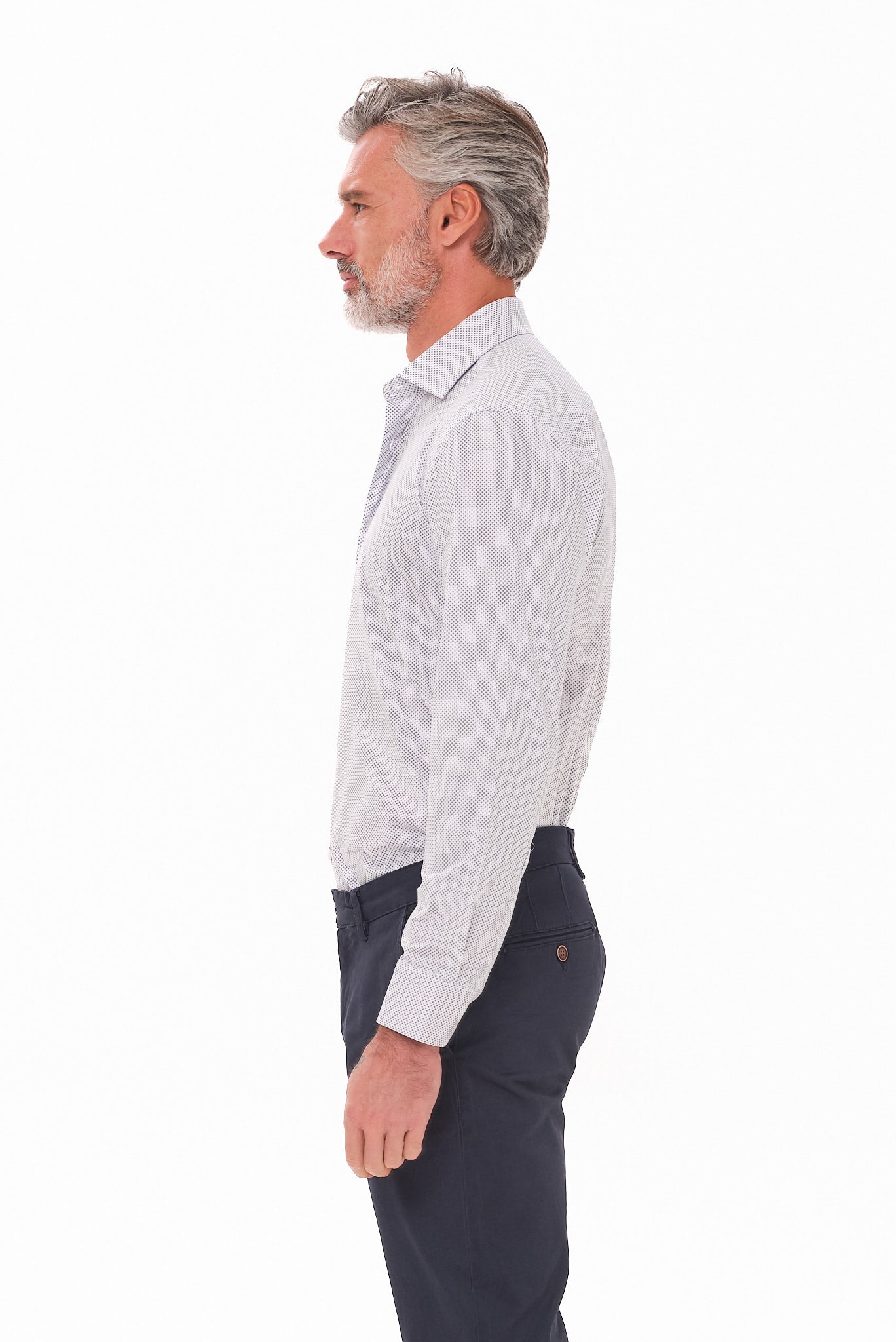 ΑΝΔΡΙΚΟ ΣΙΕΛ ΠΟΥΚΑΜΙΣΟ PORTOBELLO'S ΜΕ REX-STAR ΓΙΑΚΑ ΜΕ ΜΙΚΡΟΣΧΕΔΙΟ REGULAR FIT