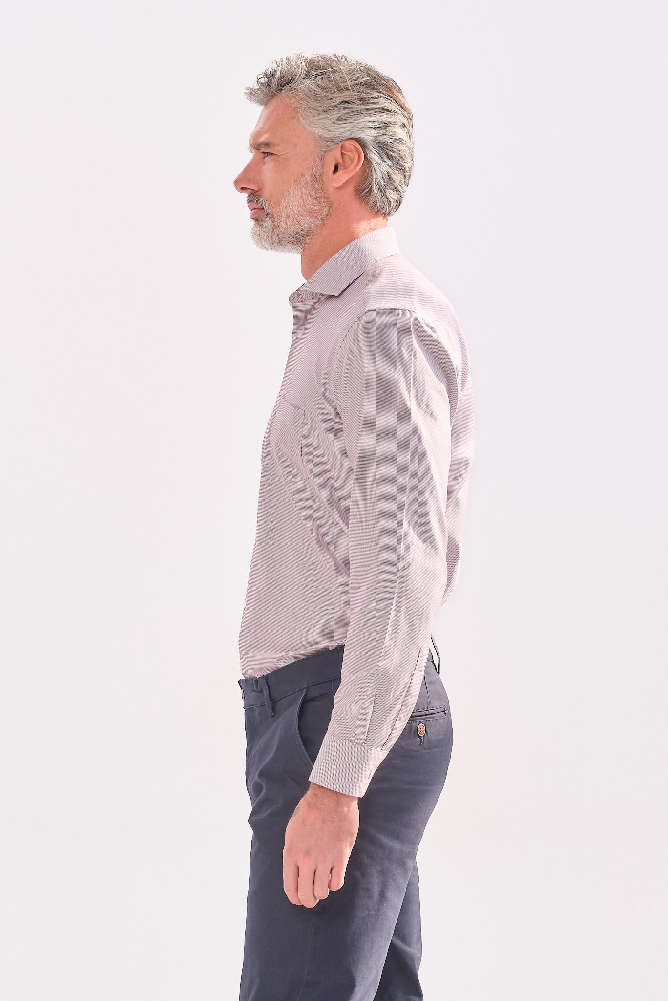 ΑΝΔΡΙΚΟ ΜΠΟΡΝΤΟ ΠΟΥΚΑΜΙΣΟ PORTOBELLO'S ΜΕ REX ΓΙΑΚΑ ΚΑΙ ΜΙΚΡΟΣΧΕΔΙΟ REGULAR FIT