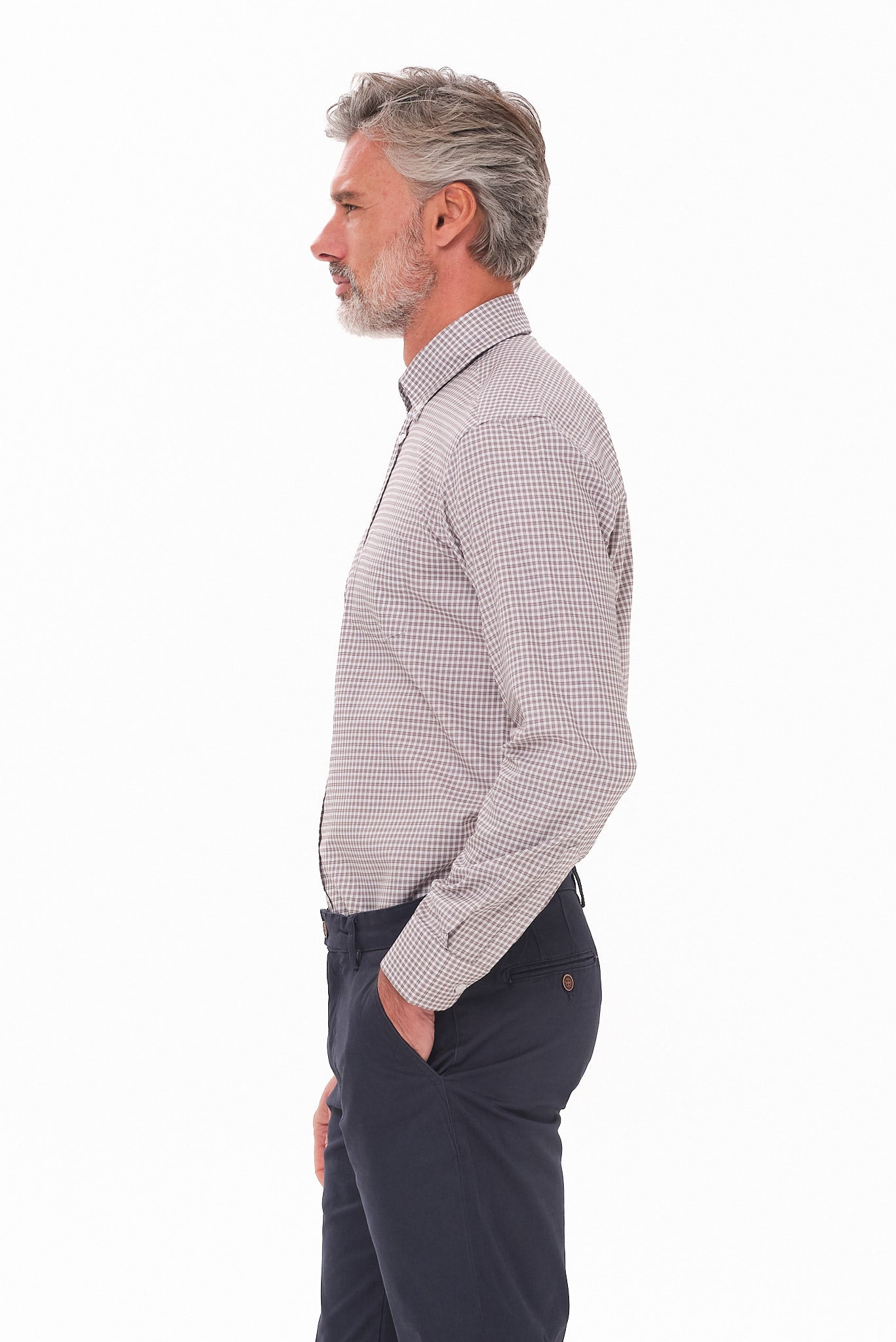 ΑΝΔΡΙΚΟ ΚΑΦΕ ΚΑΡΟ ΠΟΥΚΑΜΙΣΟ PORTOBELLO'S ΜΕ BUTTON DOWN ΓΙΑΚΑ REGULAR FIT