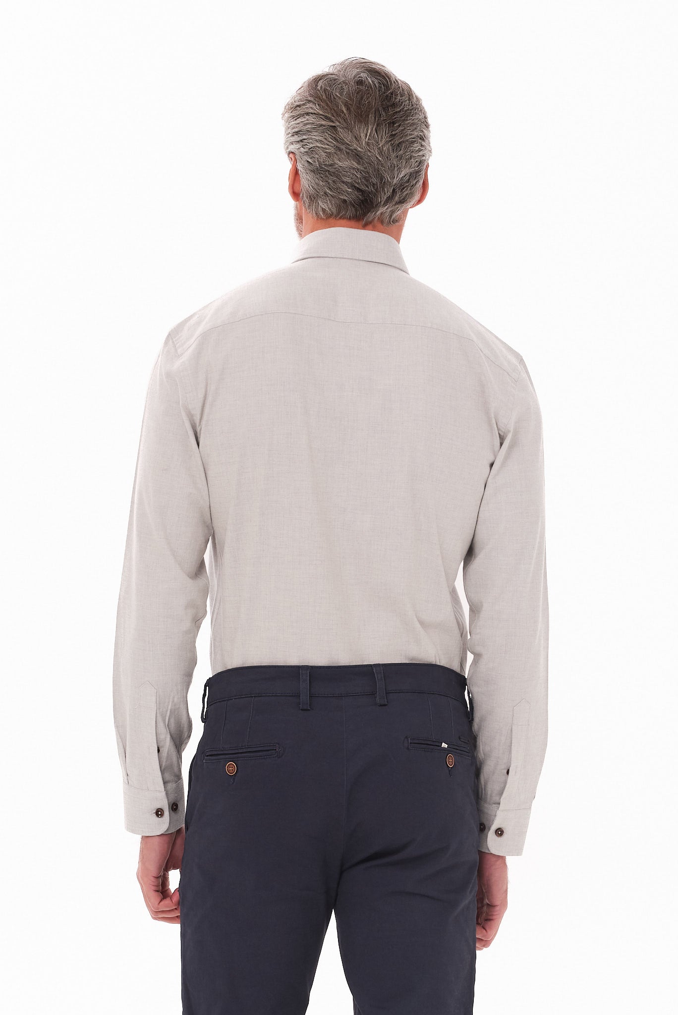 ΑΝΔΡΙΚΟ ΓΚΡΙ ΑΝΟΙΧΤΟ ΠΟΥΚΑΜΙΣΟ PORTOBELLO'S ME BUTTON DOWN ΓΙΑΚΑ REGULAR FIT