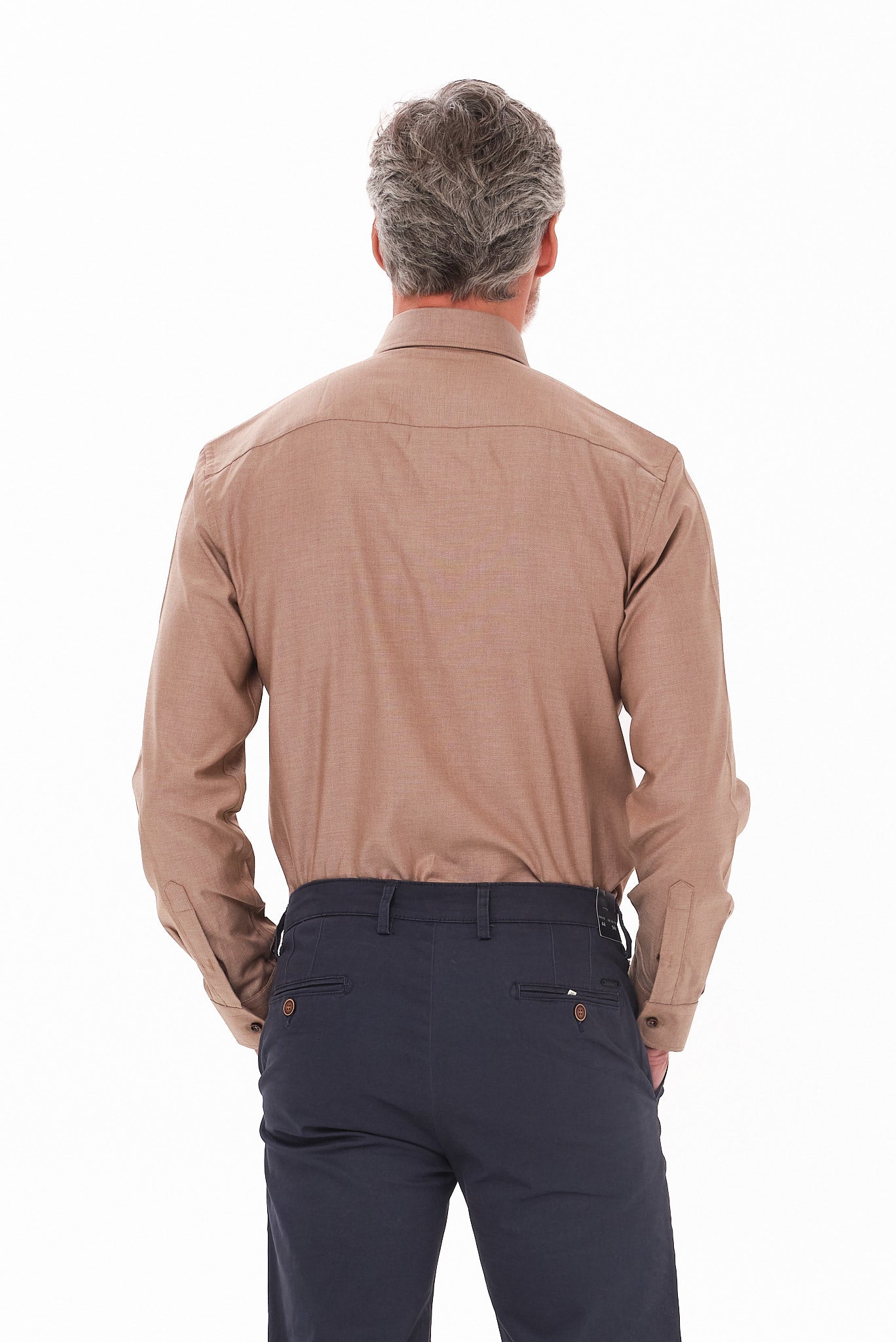 ΑΝΔΡΙΚΟ ΜΠΕΖ ΣΚΟΥΡΟ ΠΟΥΚΑΜΙΣΟ PORTOBELLO'S ME BUTTON DOWN ΓΙΑΚΑ REGULAR FIT