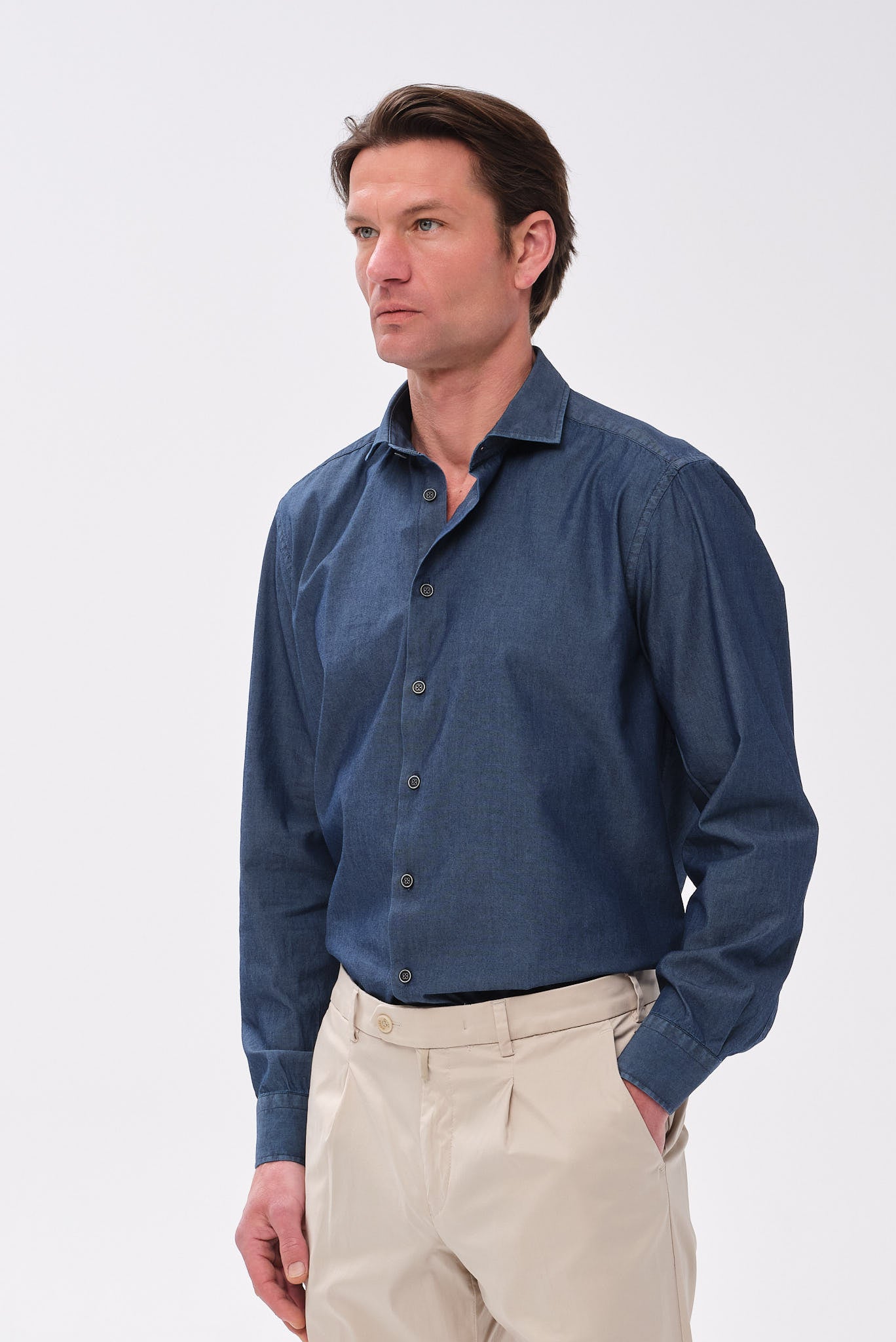 ΑΝΔΡΙΚΟ JEAN ΠΟΥΚΑΜΙΣΟ PORTOBELLO'S ΜΕ REX ΓΙΑΚΑ REGULAR FIT
