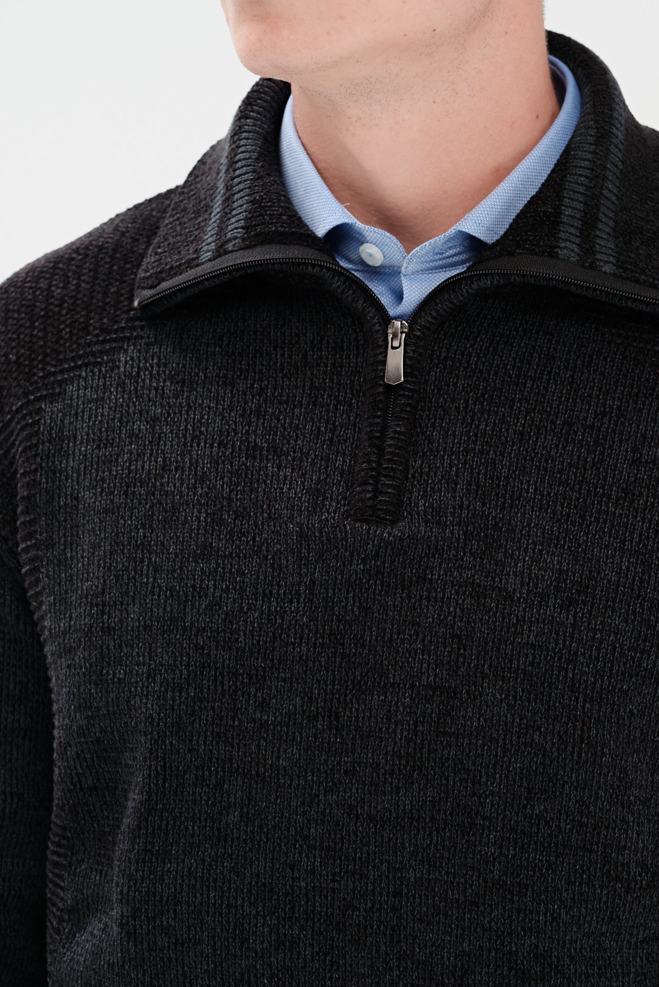 ΑΝΔΡΙΚΟ ΠΟΥΛΟΒΕΡ ΜΕ ΦΕΡΜΟΥΑΡ PORTOBELLO'S ΣΤΗΝ ΑΠΟΧΡΩΣΗ ΤΟΥ ΓΡΑΦΙΤΗ REGULAR FIT