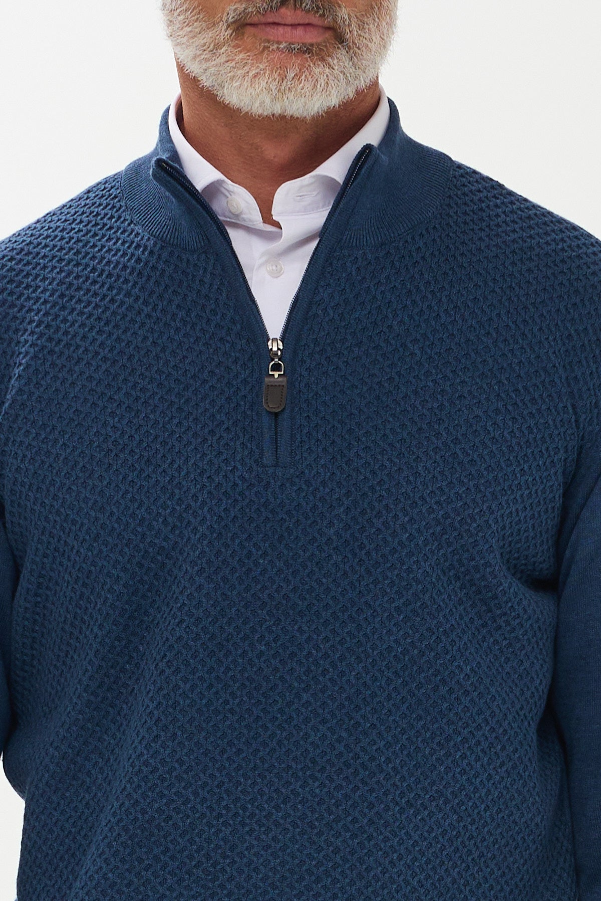 ΑΝΔΡΙΚΟ LUPETTO ZIP LES GENT'S ΣΕ ΧΡΩΜΑ ΙΝΤΙΓΚΟ ΜΕ ΟΡΑΤΗ ΠΛΕΞΗ