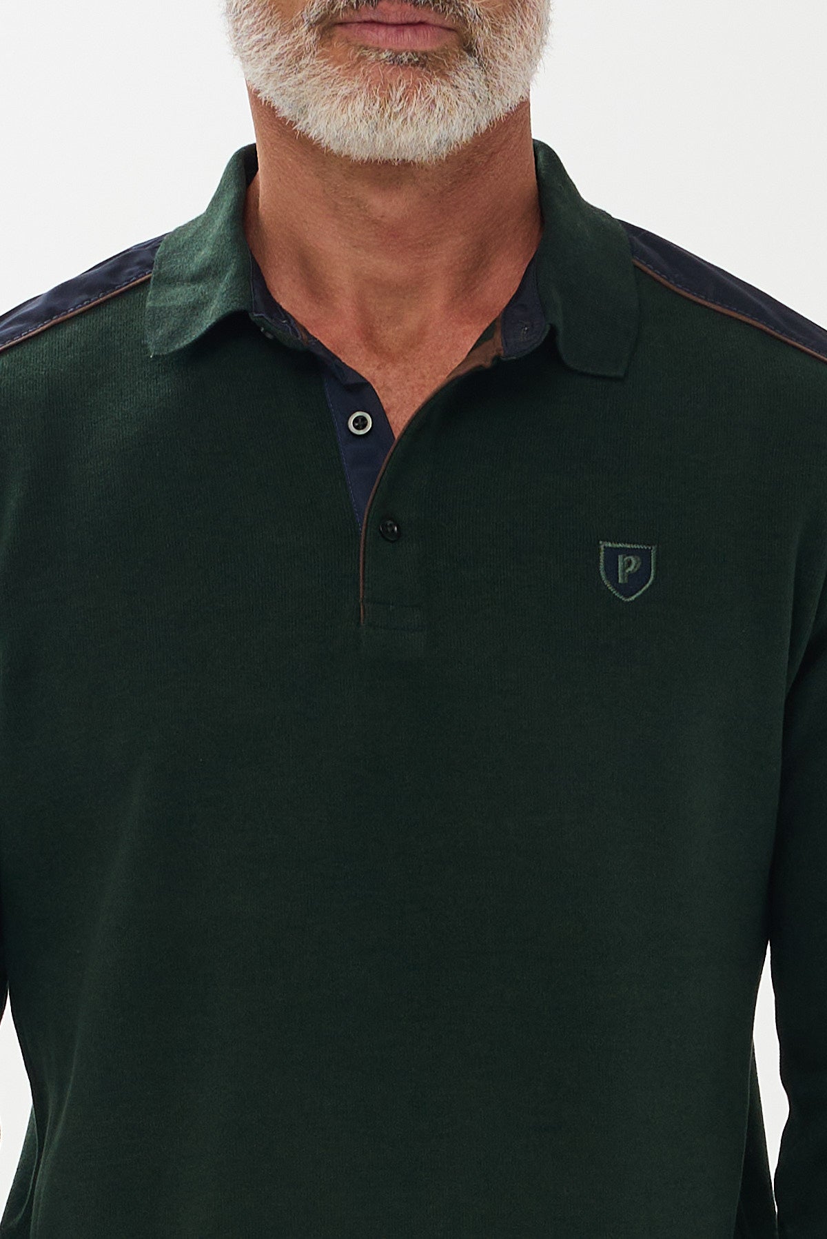 ΑΝΔΡΙΚΟ ΛΑΔΙ ΜΑΚΡΥΜΑΝΙΚΟ POLO PORTOBELLO'S ΜΕ ΛΕΠΤΟΜΕΡΕΙΕΣ REGULAR FIT