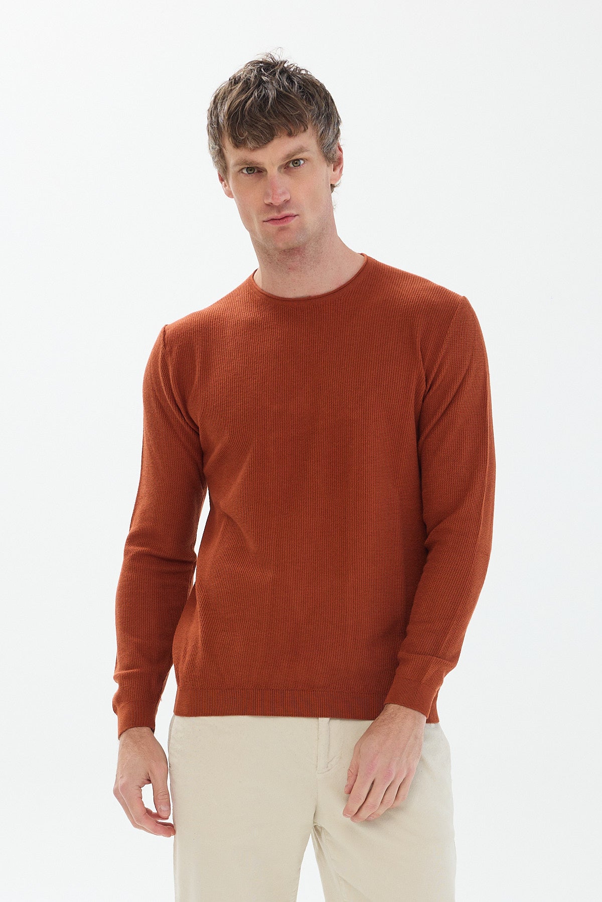 ΑΝΔΡΙΚΟ ΚΕΡΑΜΙΔΙ ROLL NECK ΠΟΥΛΟΒΕΡ PORTOBELLO'S ΜΕ ΛΑΙΜΟΚΟΨΗ ΚΑΙ ΜΙΚΡΟΣΧΕΔΙΟ