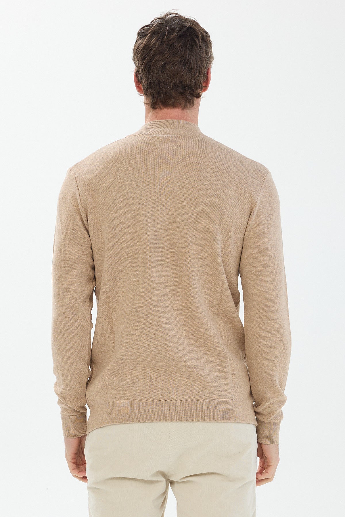 ΑΝΔΡΙΚΟ ΜΠΕΖ ΣΚΟΥΡΟ ΠΟΥΛΟΒΕΡ LUPETTO ZIP PORTOBELLO'S REGULAR FIT