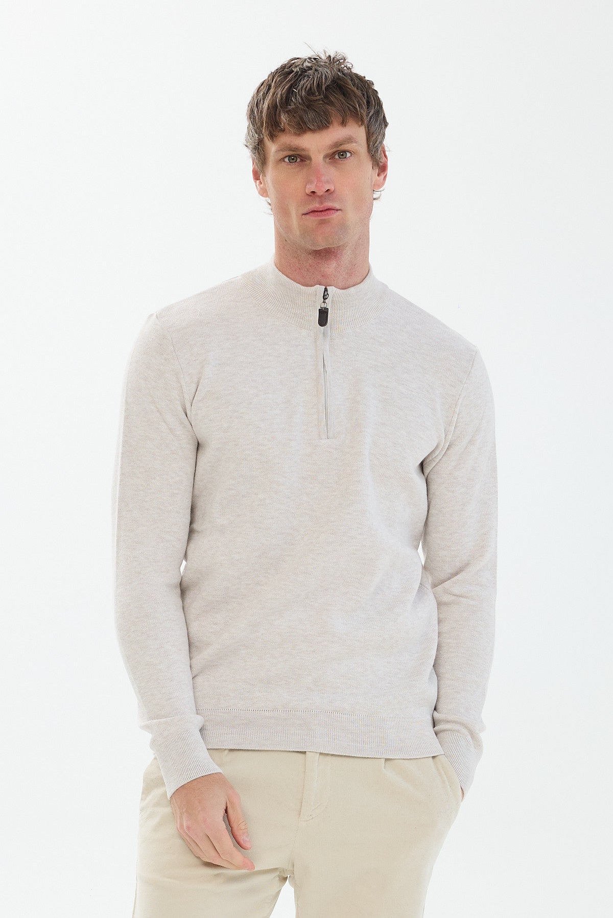 ΑΝΔΡΙΚΟ ΜΠΕΖ ΑΝΟΙΧΤΟ ΠΟΥΛΟΒΕΡ LUPETTO ZIP PORTOBELLO'S REGULAR FIT