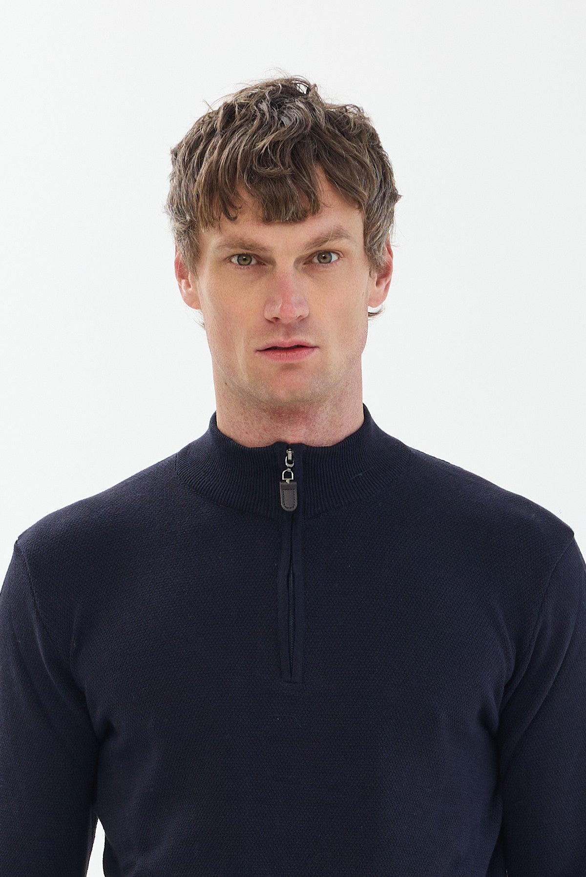 ΑΝΔΡΙΚΟ ΜΠΛΕ ΠΟΥΛΟΒΕΡ LUPETTO ZIP PORTOBELLO'S REGULAR FIT