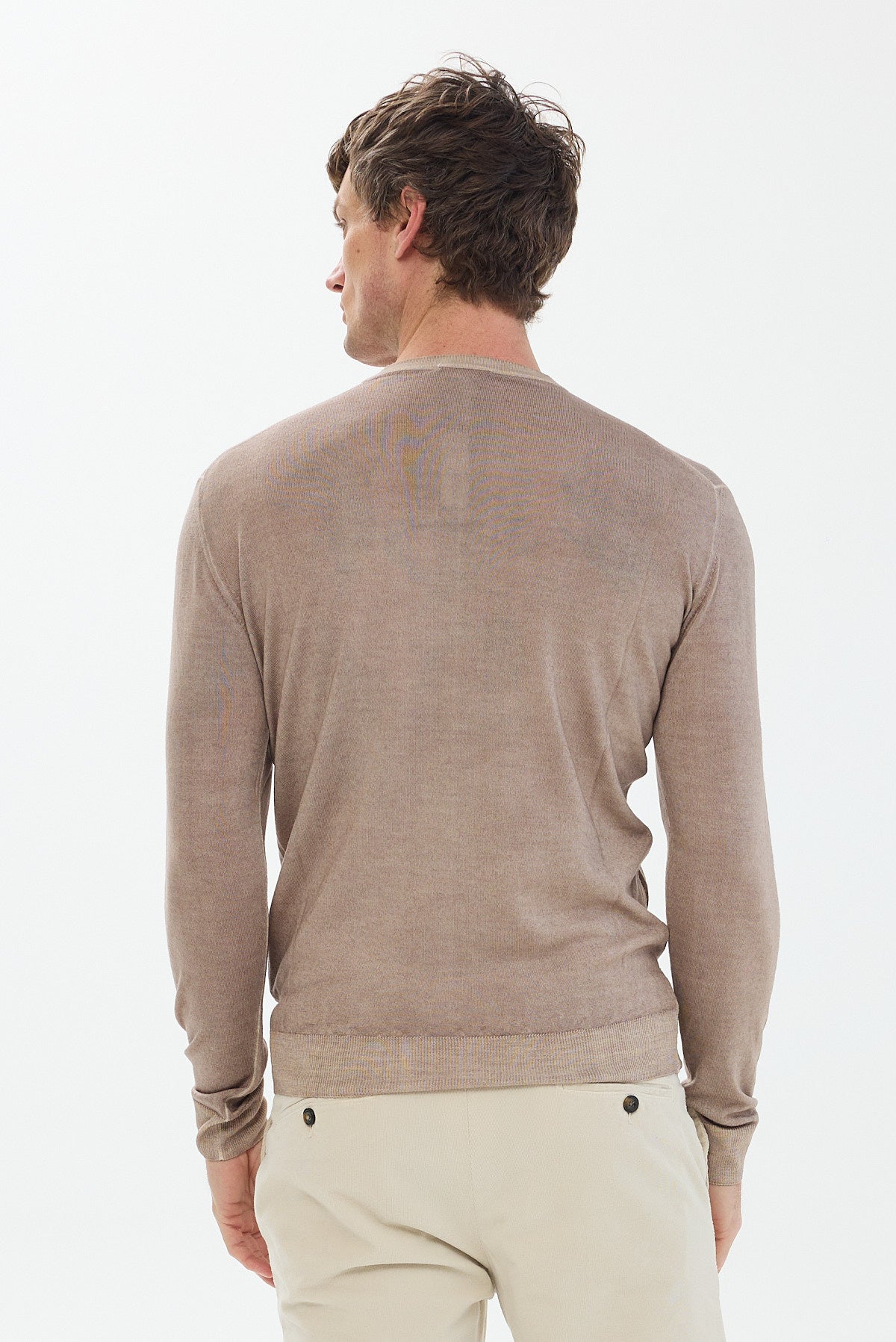 ΑΝΔΡΙΚΟ ΜΠΕΖ ΣΚΟΥΡΟ ΜΑΛΛΙΝΟ ΠΟΥΛΟΒΕΡ PORTOBELLO'S ΜΕ ΛΑΙΜΟΚΟΨΗ REGULAR FIT