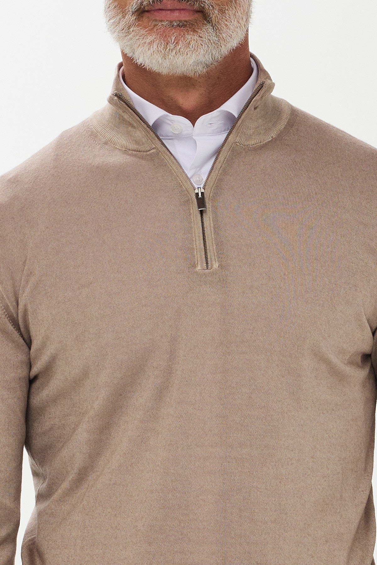 ΑΝΔΡΙΚΟ ΜΠΕΖ ΣΚΟΥΡΟ ΜΑΛΛΙΝΟ ΠΟΥΛΟΒΕΡ LUPETTO ZIP PORTOBELLO'S REGULAR FIT