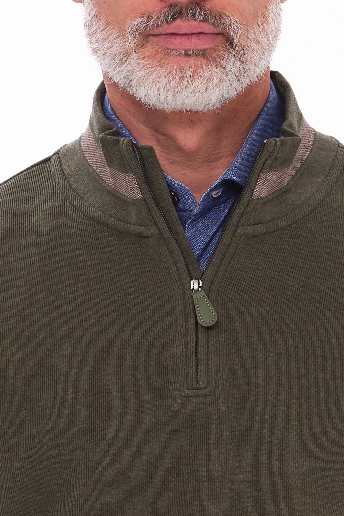 ΑΝΔΡΙΚΟ ΛΑΔΙ ΠΟΥΛΟΒΕΡ LUPETTO ZIP PORTOBELLO'S REGULAR FIT