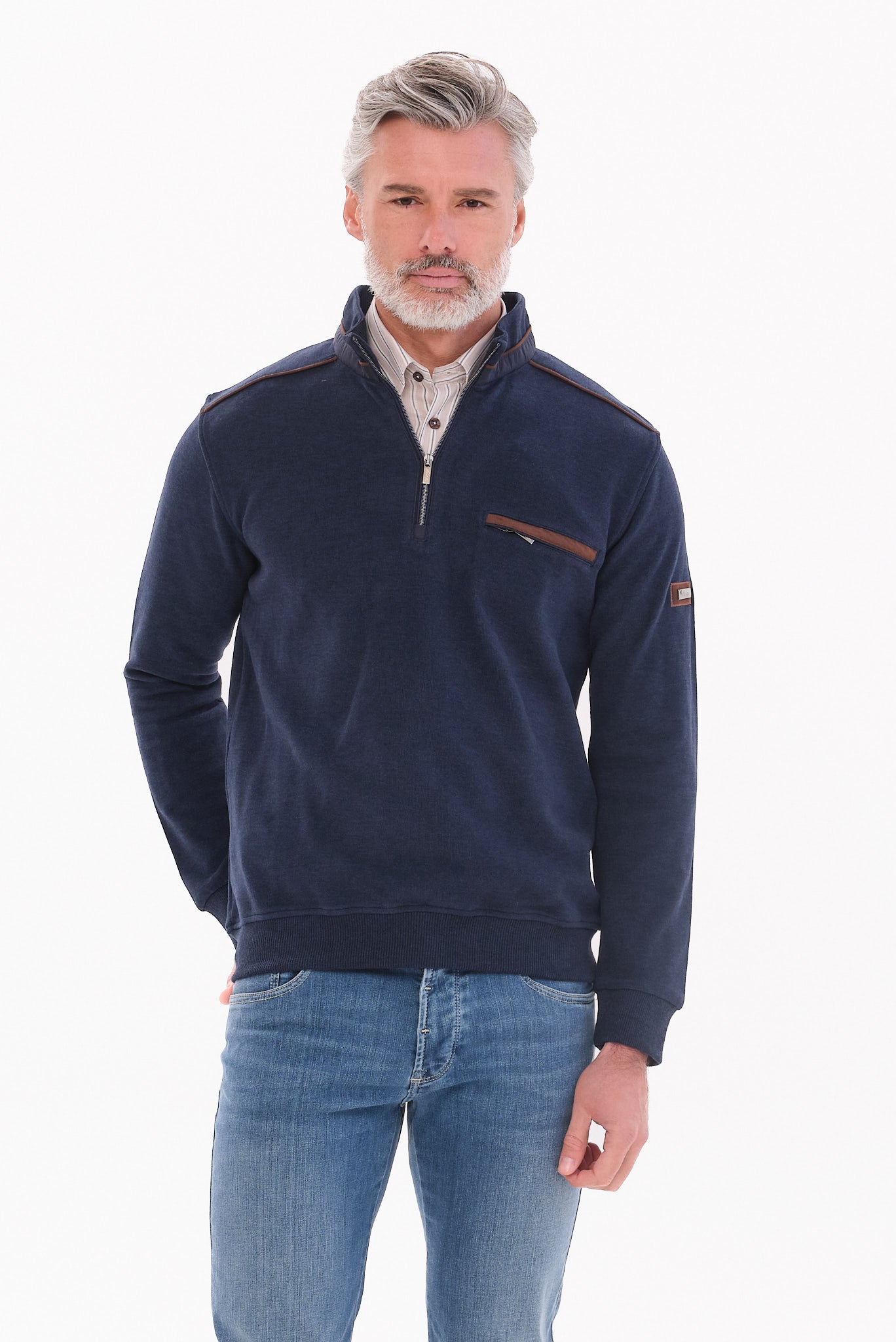 ΑΝΔΡΙΚΟ ΡΑΦ LUPETTO ZIP ΠΟΥΛΟΒΕΡ PORTOBELLO'S REGULAR FIT