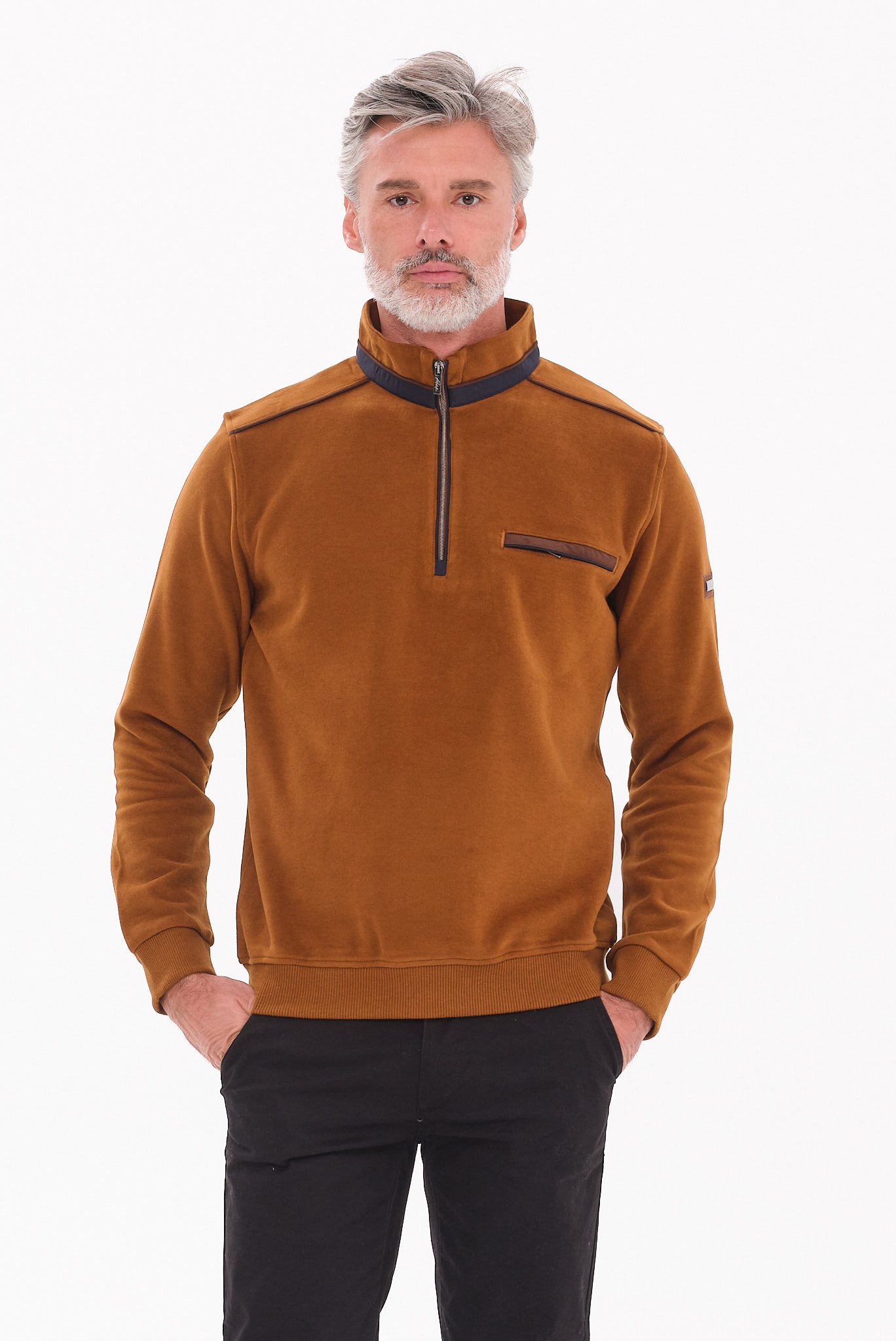 ΑΝΔΡΙΚΟ ΚΑΜΗΛΟ LUPETTO ZIP ΠΟΥΛΟΒΕΡ PORTOBELLO'S REGULAR FIT