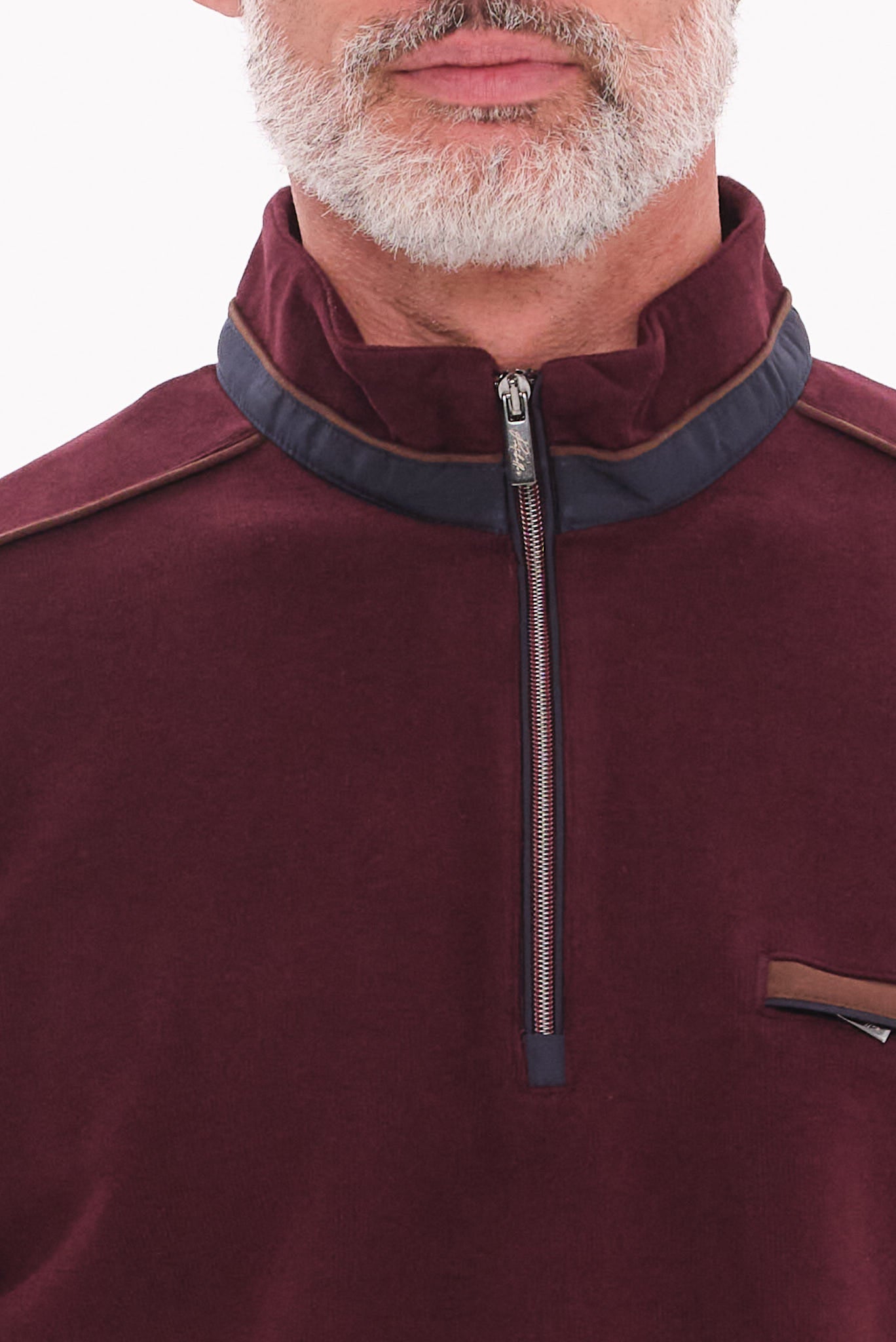 ΑΝΔΡΙΚΟ ΜΠΟΡΝΤΟ LUPETTO ZIP ΠΟΥΛΟΒΕΡ PORTOBELLO'S REGULAR FIT