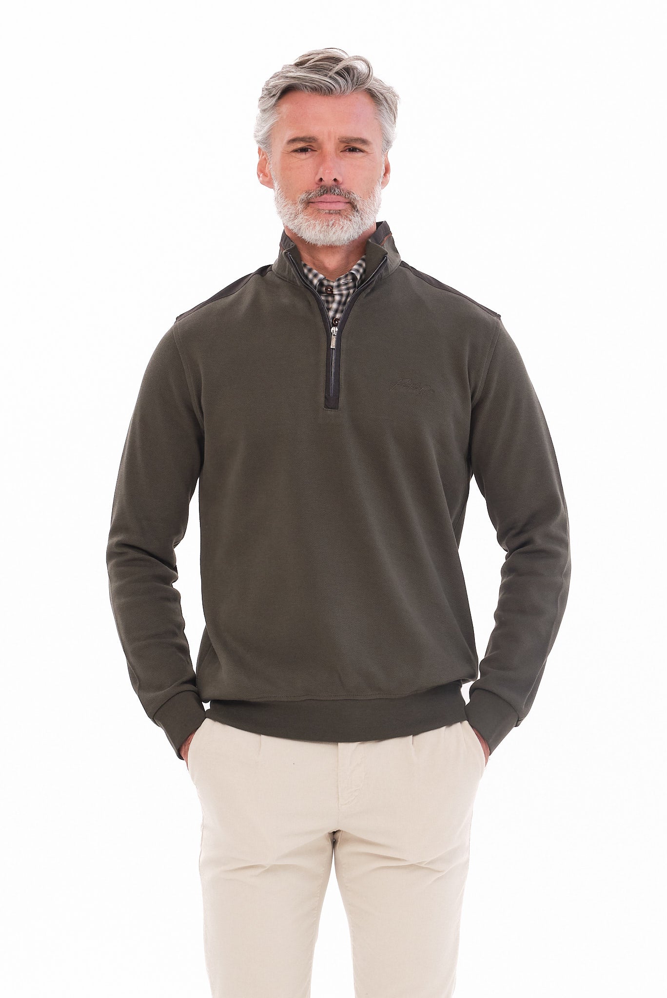 ΑΝΔΡΙΚΟ ΛΑΔΙ ΠΟΥΛΟΒΕΡ LUPETTO ZIP PORTOBELLO'S REGULAR FIT