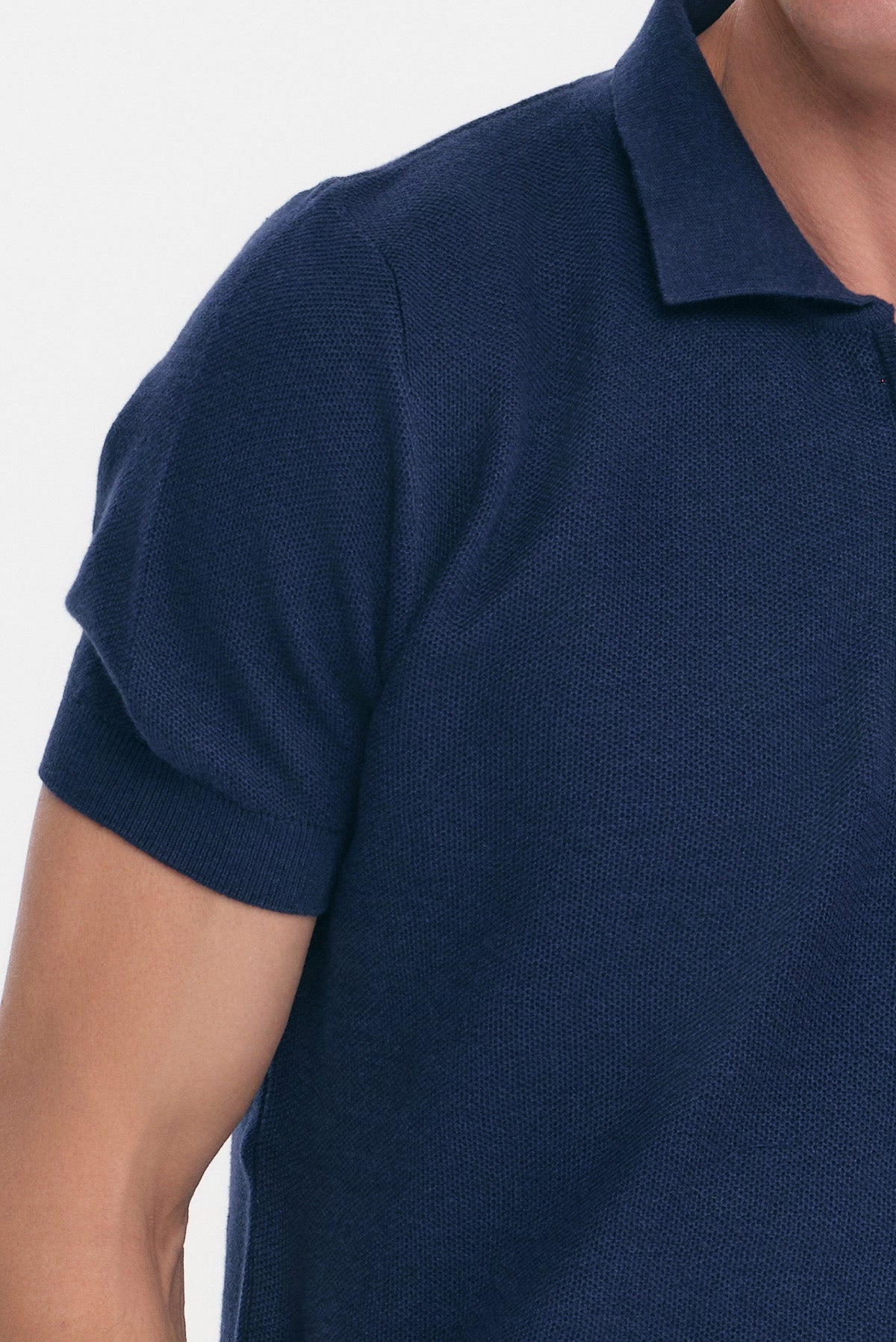 ΑΝΔΡΙΚΟ ΠΛΕΚΤΟ ΜΠΛΕ POLO LES GENT'S ΜΕ ΦΕΡΜΟΥΑΡ