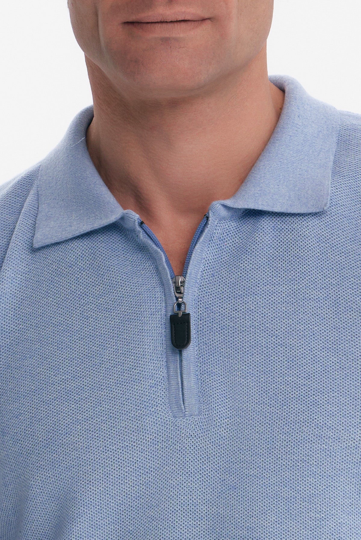 ΑΝΔΡΙΚΟ ΣΙΕΛ ΠΛΕΚΤΟ POLO REGULAR FIT ΜΕ ΦΕΡΜΟΥΑΡ