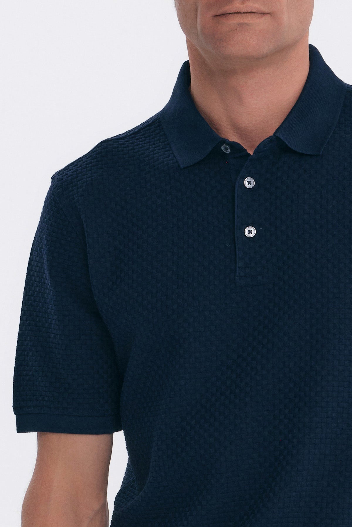 ΑΝΔΡΙΚΟ ΜΠΛΕ ΠΛΕΚΤΟ POLO REGULAR FIT BUGATTI